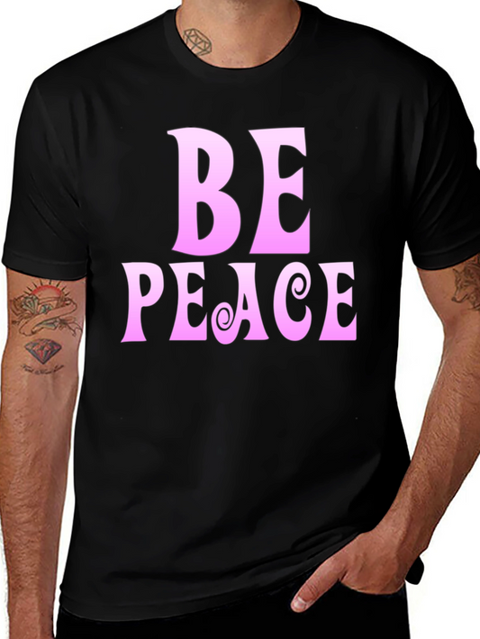 Be Peace Black Graphic T-Shirt