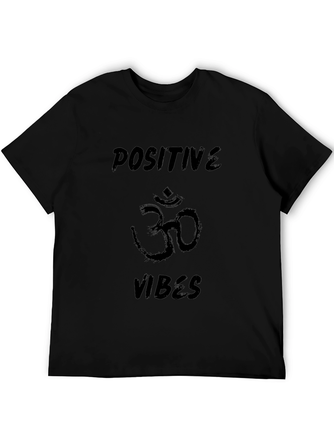 Positive Vibes Black Graphic T-Shirt
