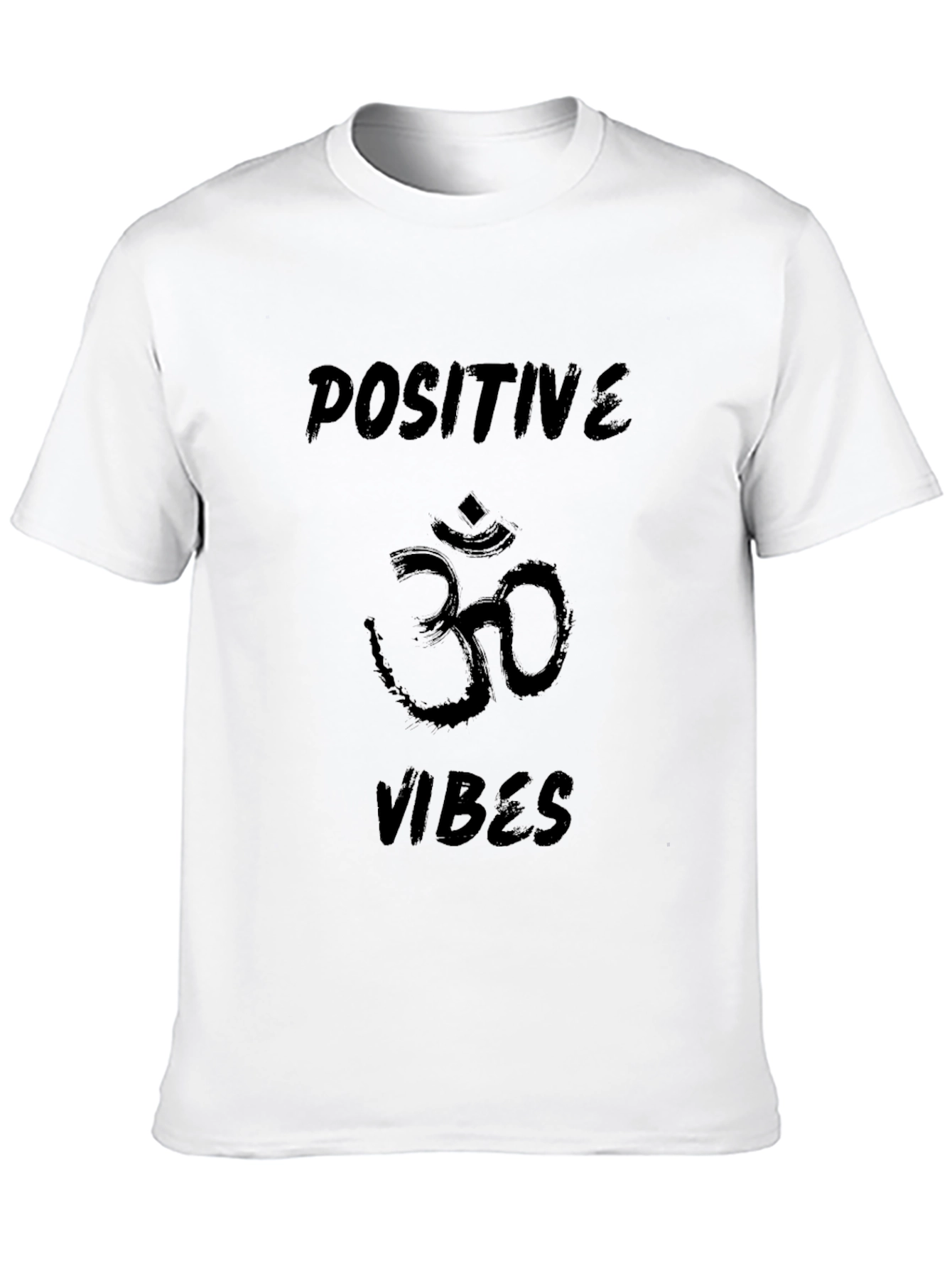 Positive Vibes Black Graphic T-Shirt