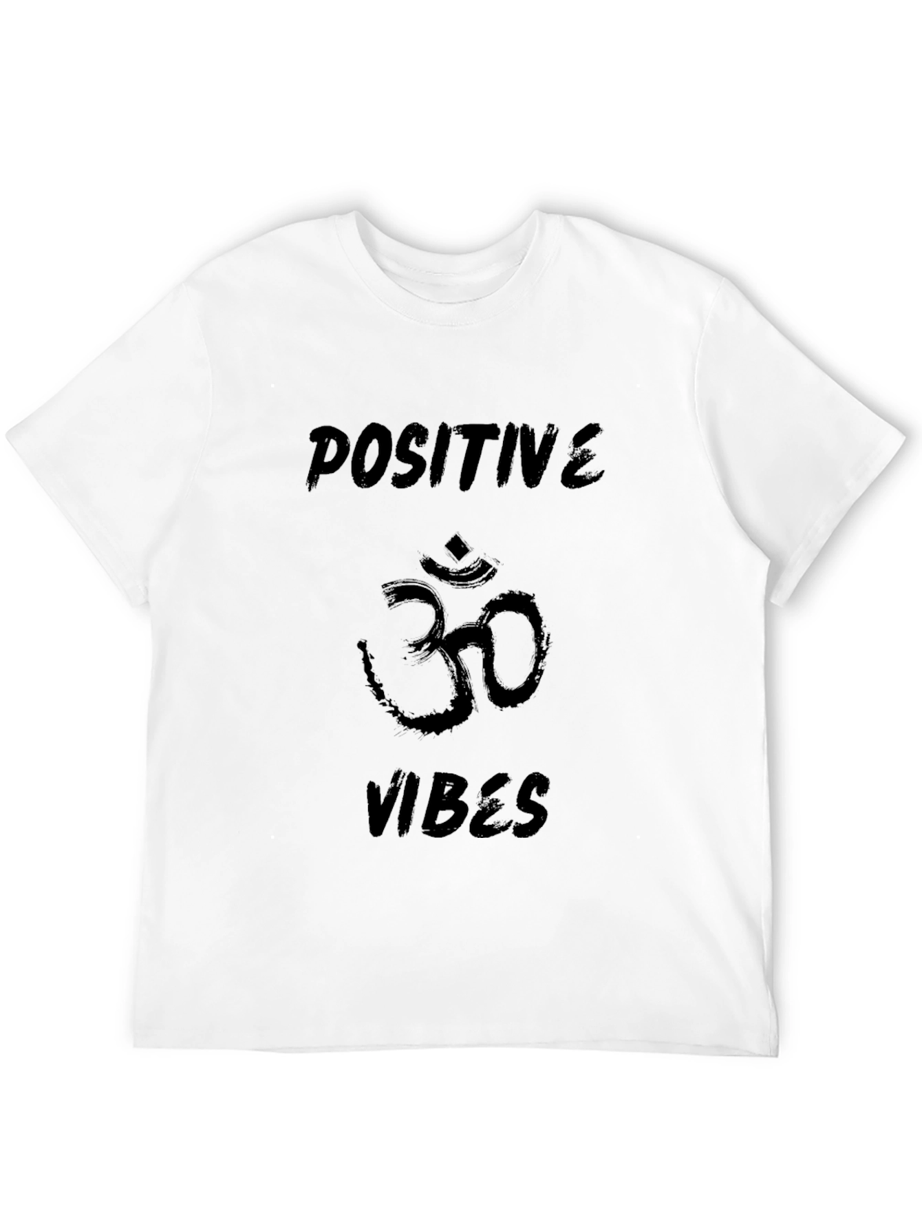 Positive Vibes Black Graphic T-Shirt