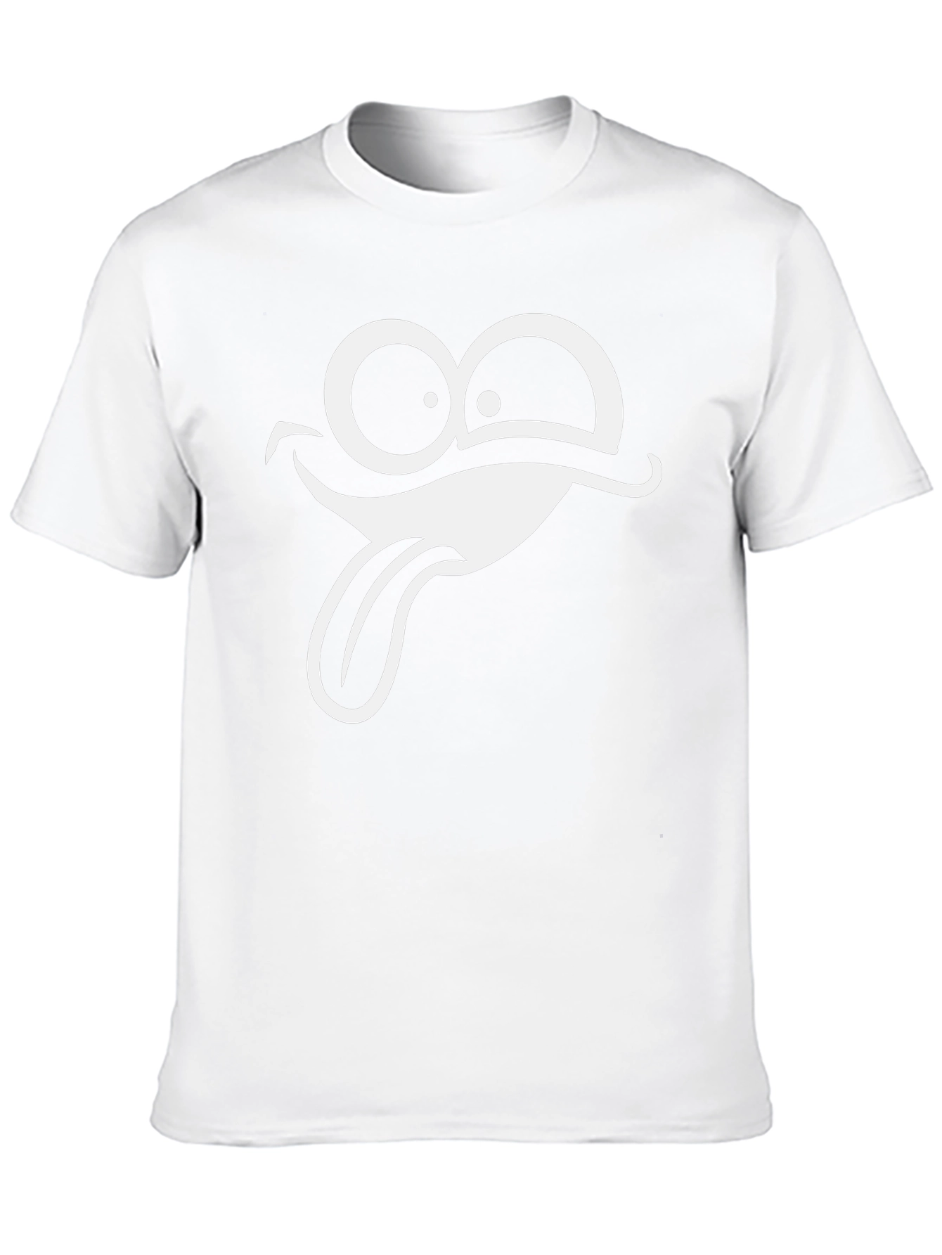 Funny Face Graphic T-Shirt - Black Cotton Tee