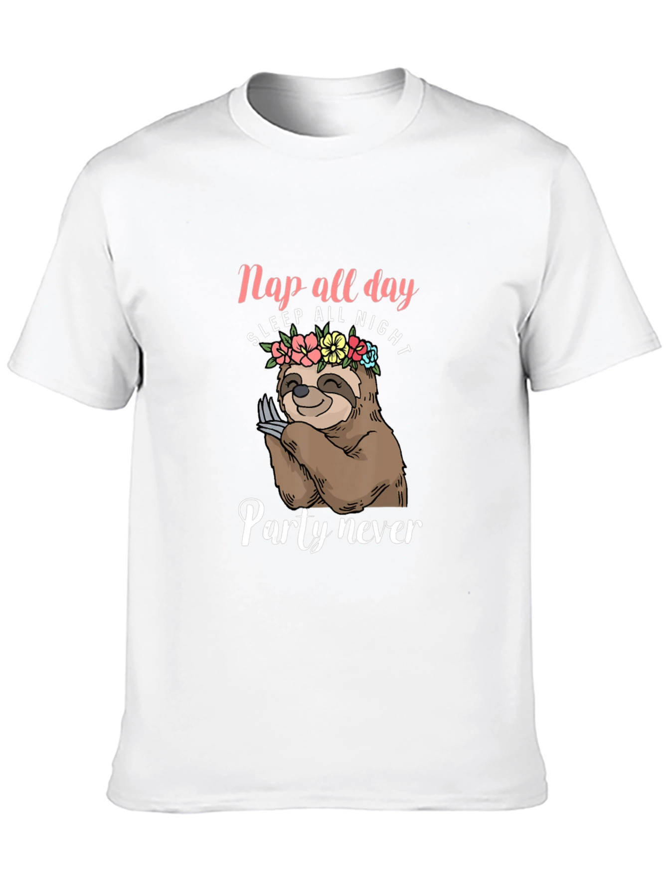 Nap All Day Sloth Graphic T-Shirt