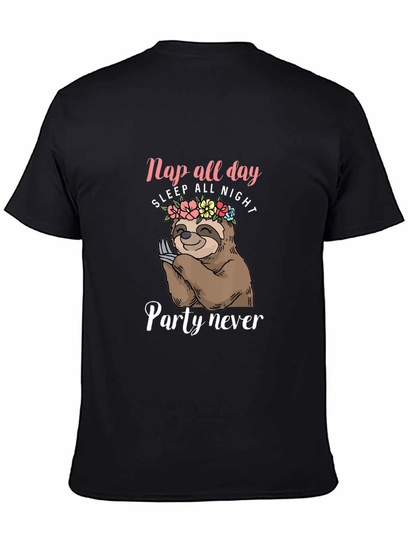 Nap All Day Sloth Graphic T-Shirt