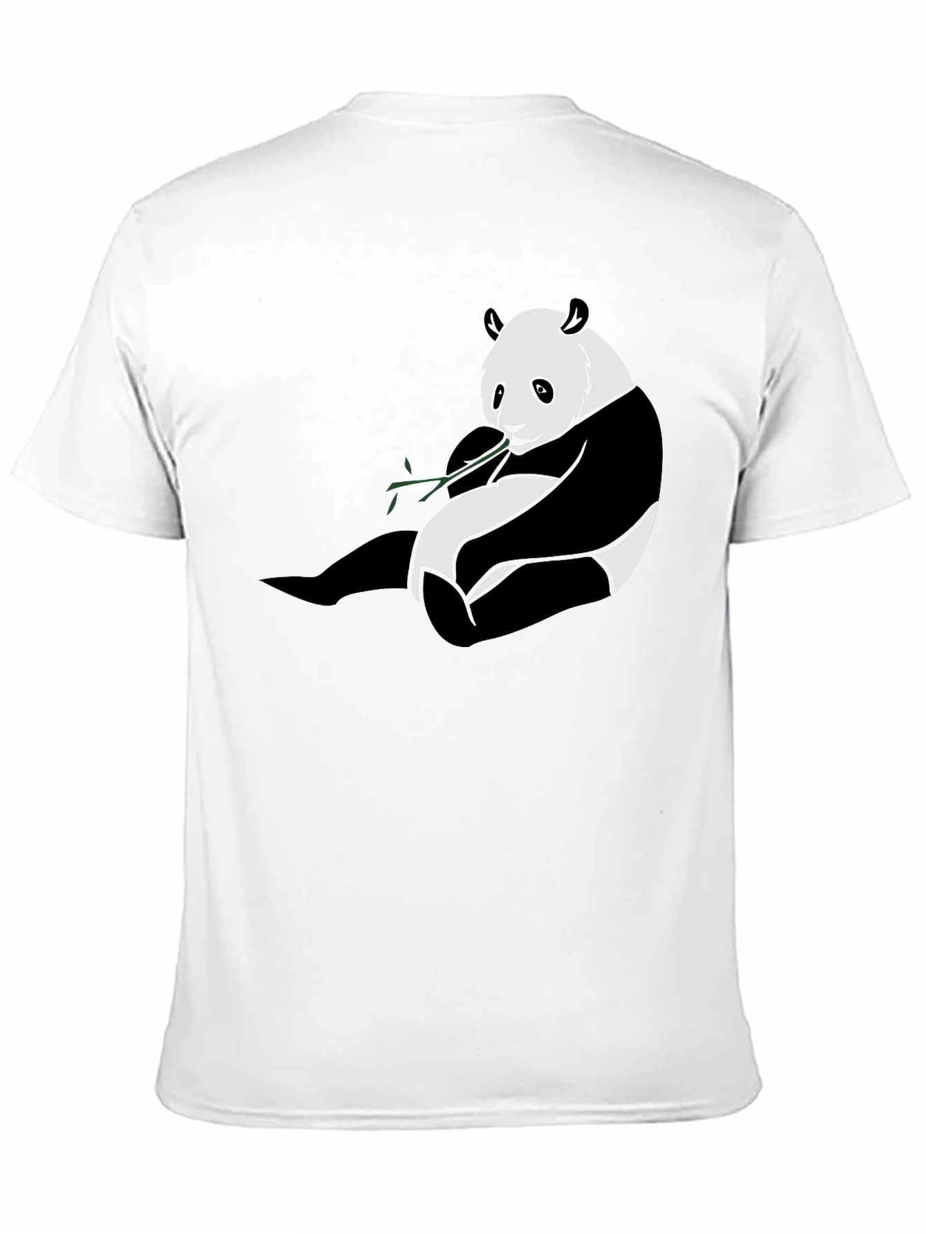 Panda Graphic Tee - Black Cotton Blend T-Shirt