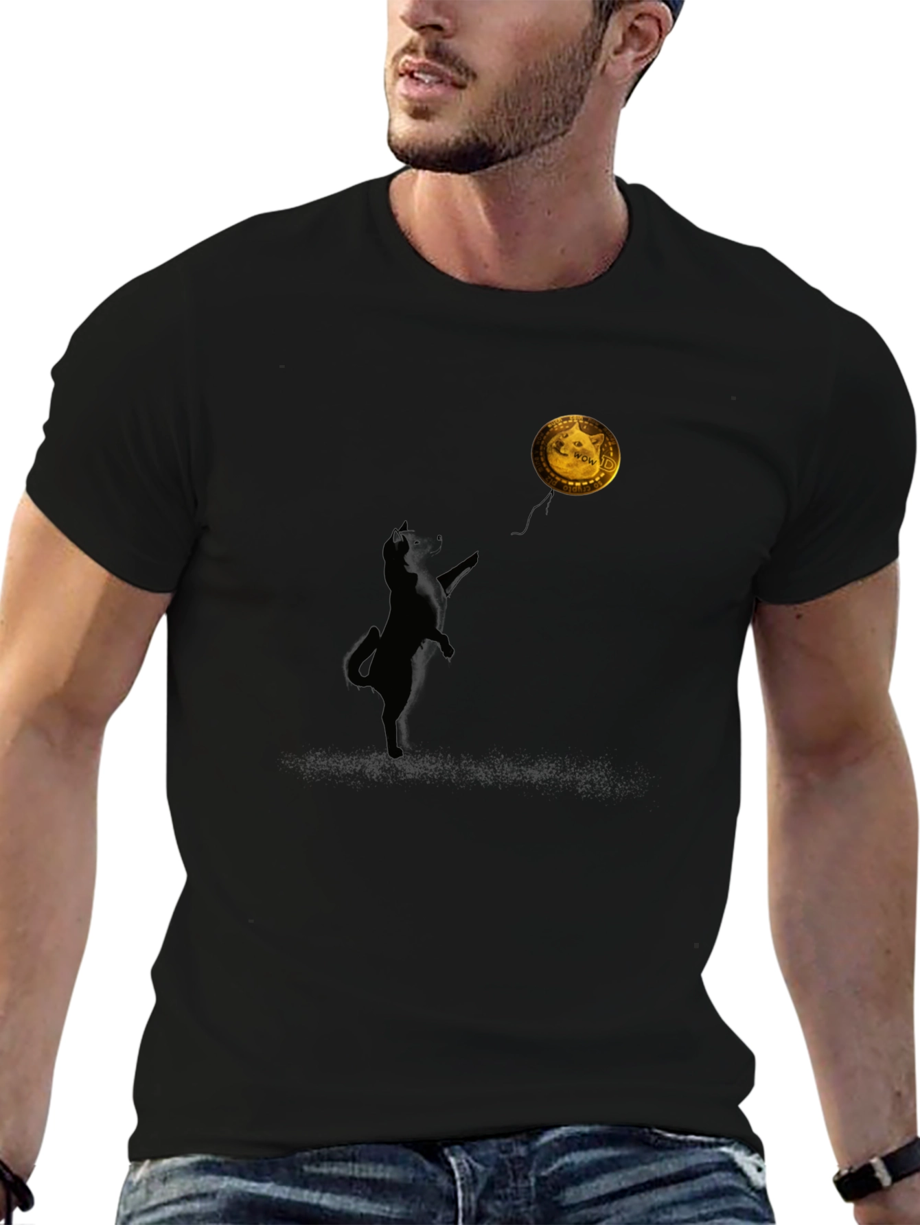 Doge Coin Balloon T-Shirt - Crypto Pup