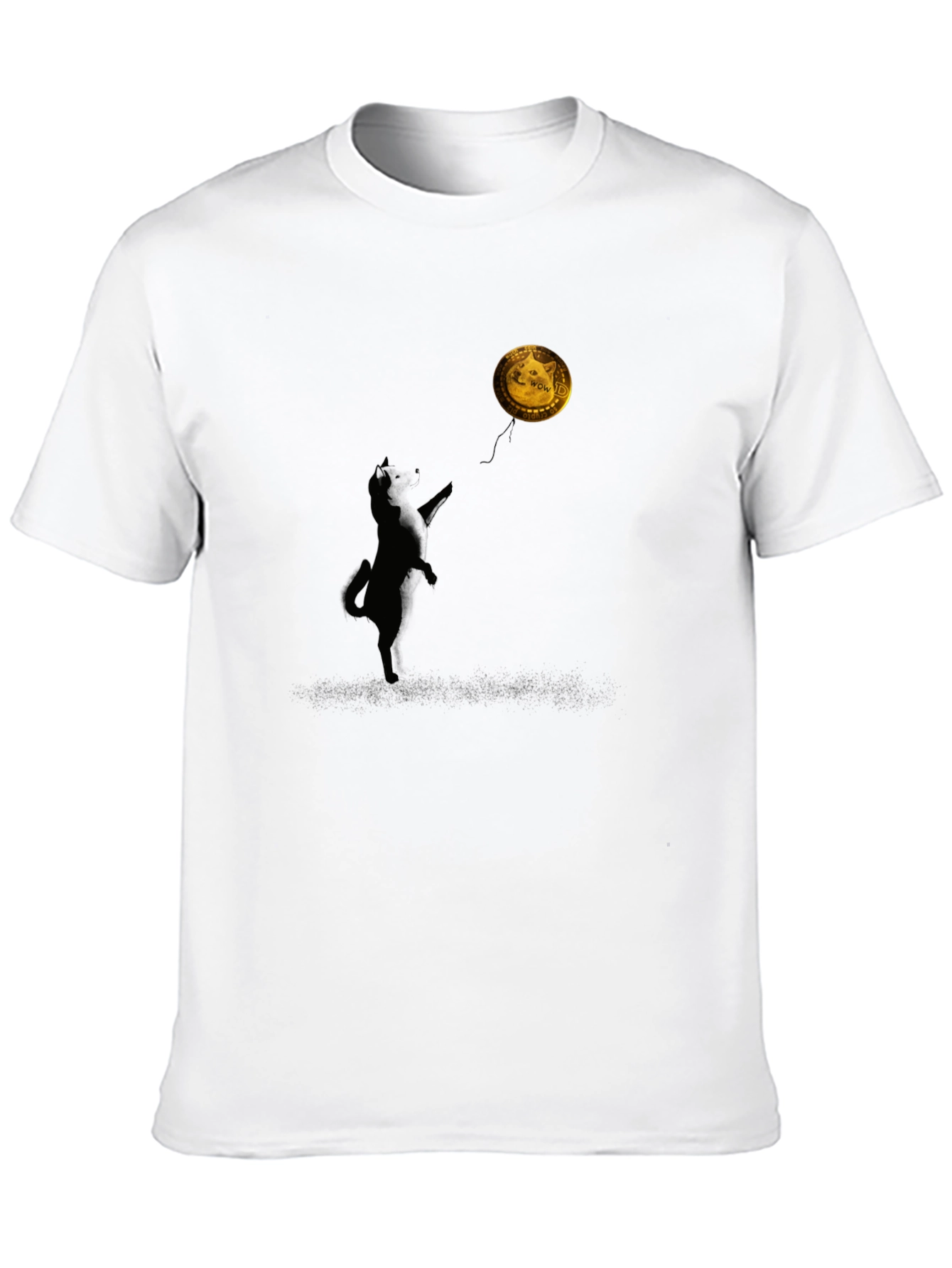 Doge Coin Balloon T-Shirt - Crypto Pup