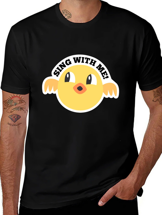 Sing With Me Chick Graphic Tee - Black