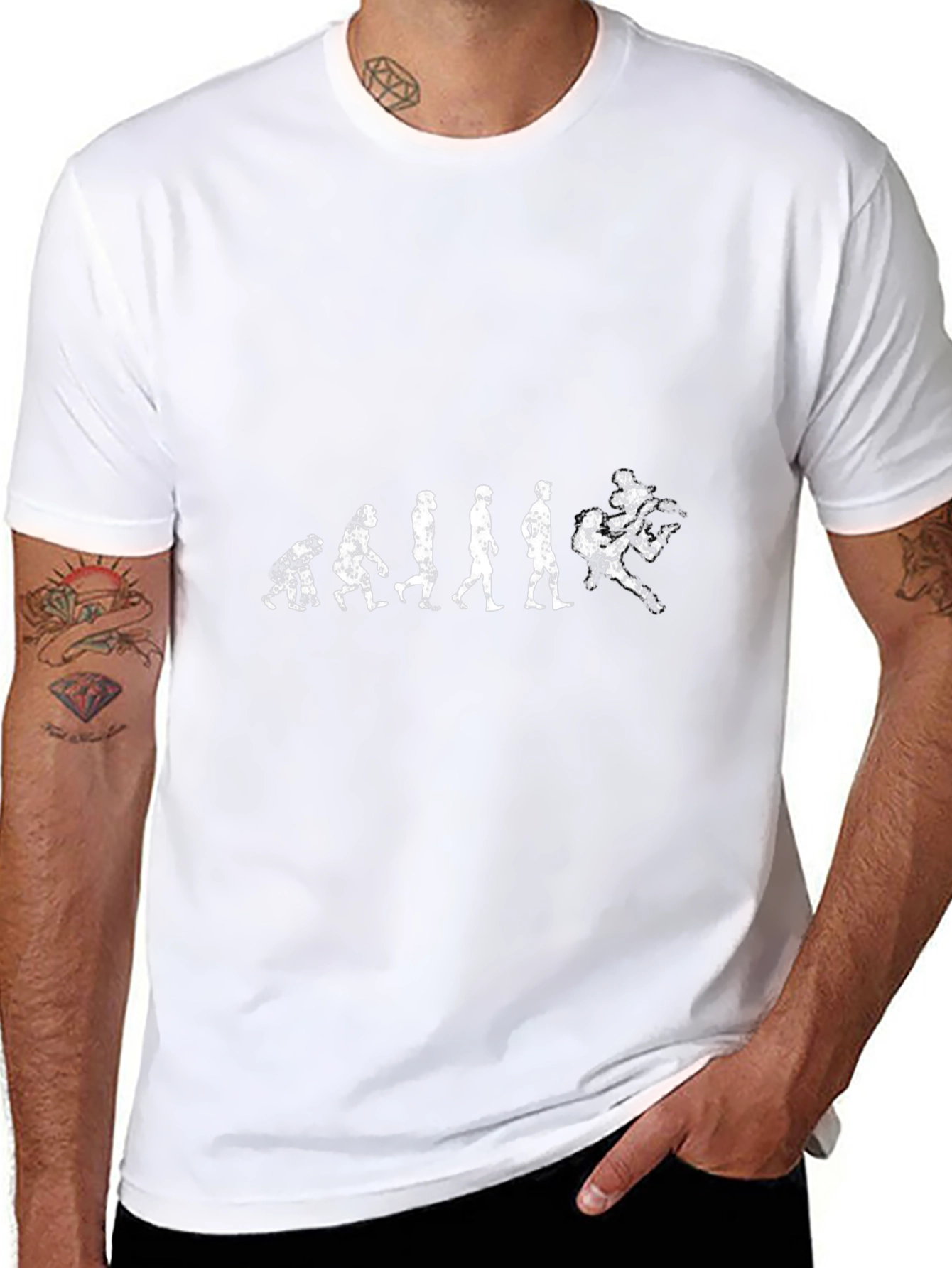 Evolution of Rock T-Shirt - Black
