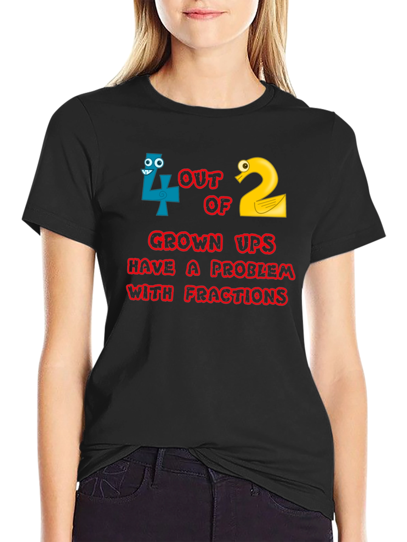 Funny Math Fractions T-Shirt - Adult Humor