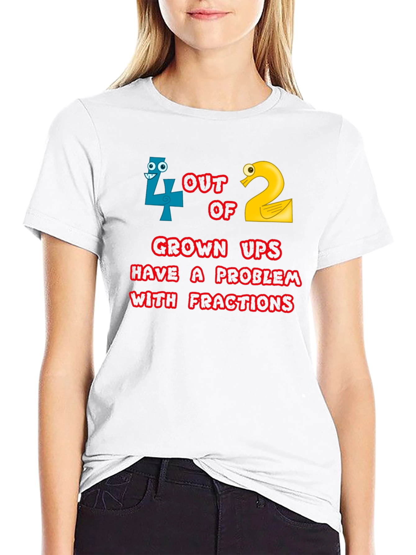Funny Math Fractions T-Shirt - Adult Humor