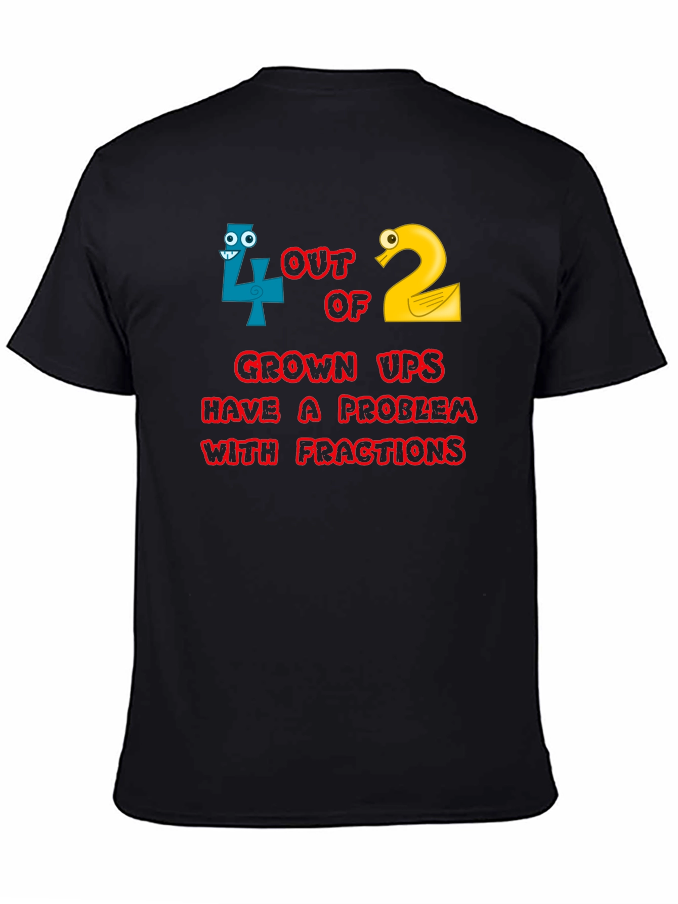 Funny Math Fractions T-Shirt - Adult Humor