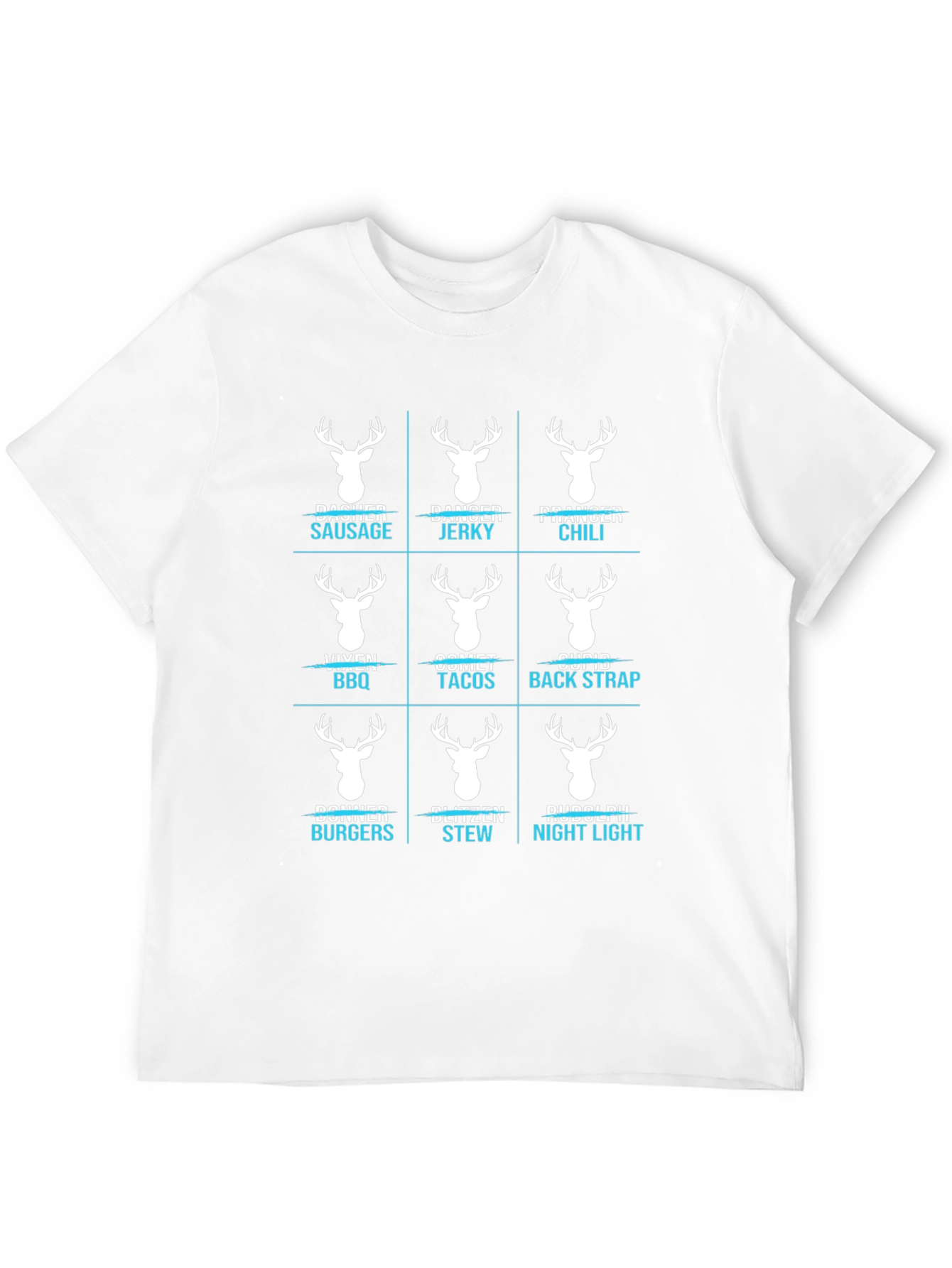 Funny Reindeer Meat Cuts T-Shirt