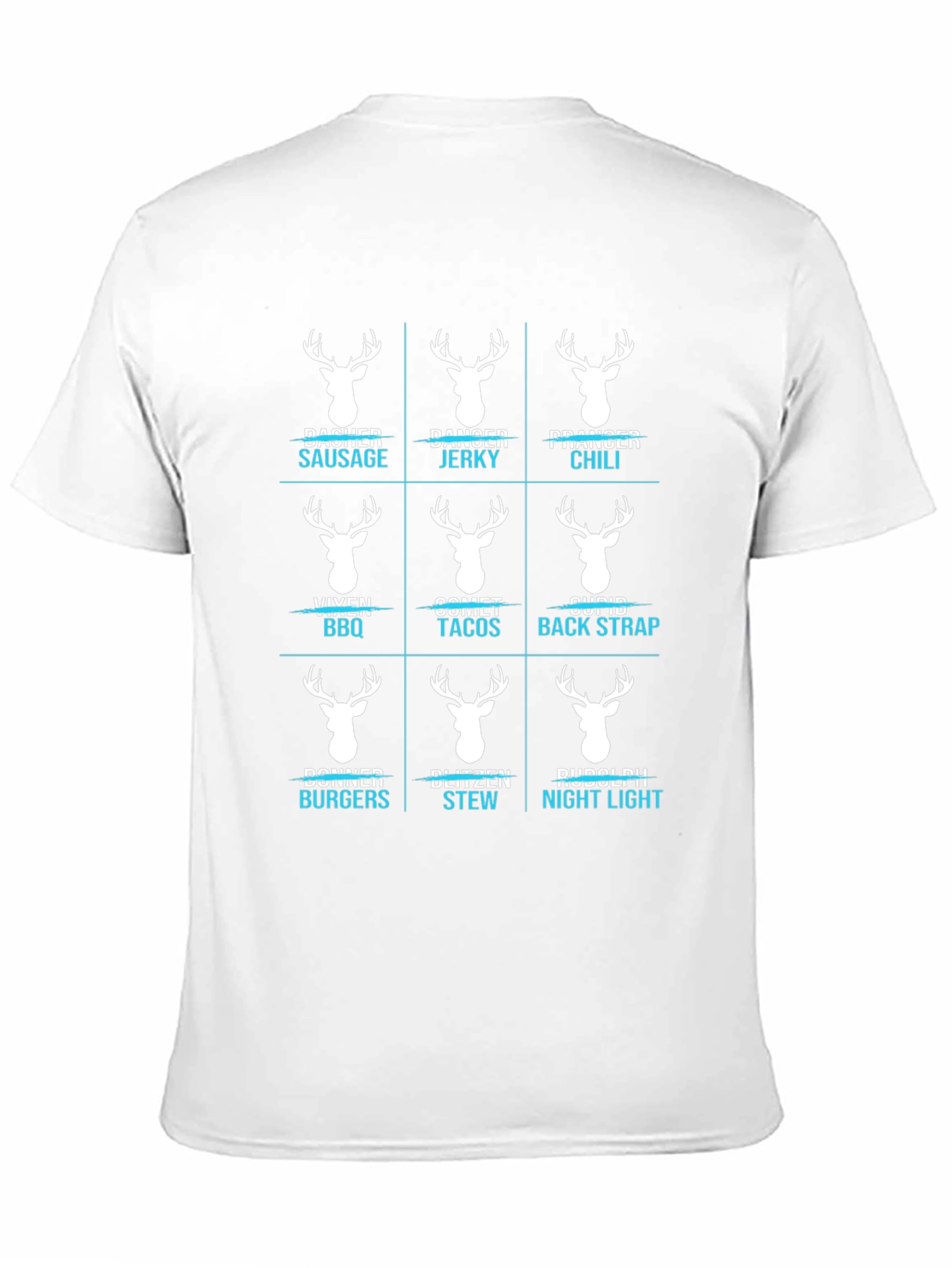 Funny Reindeer Meat Cuts T-Shirt