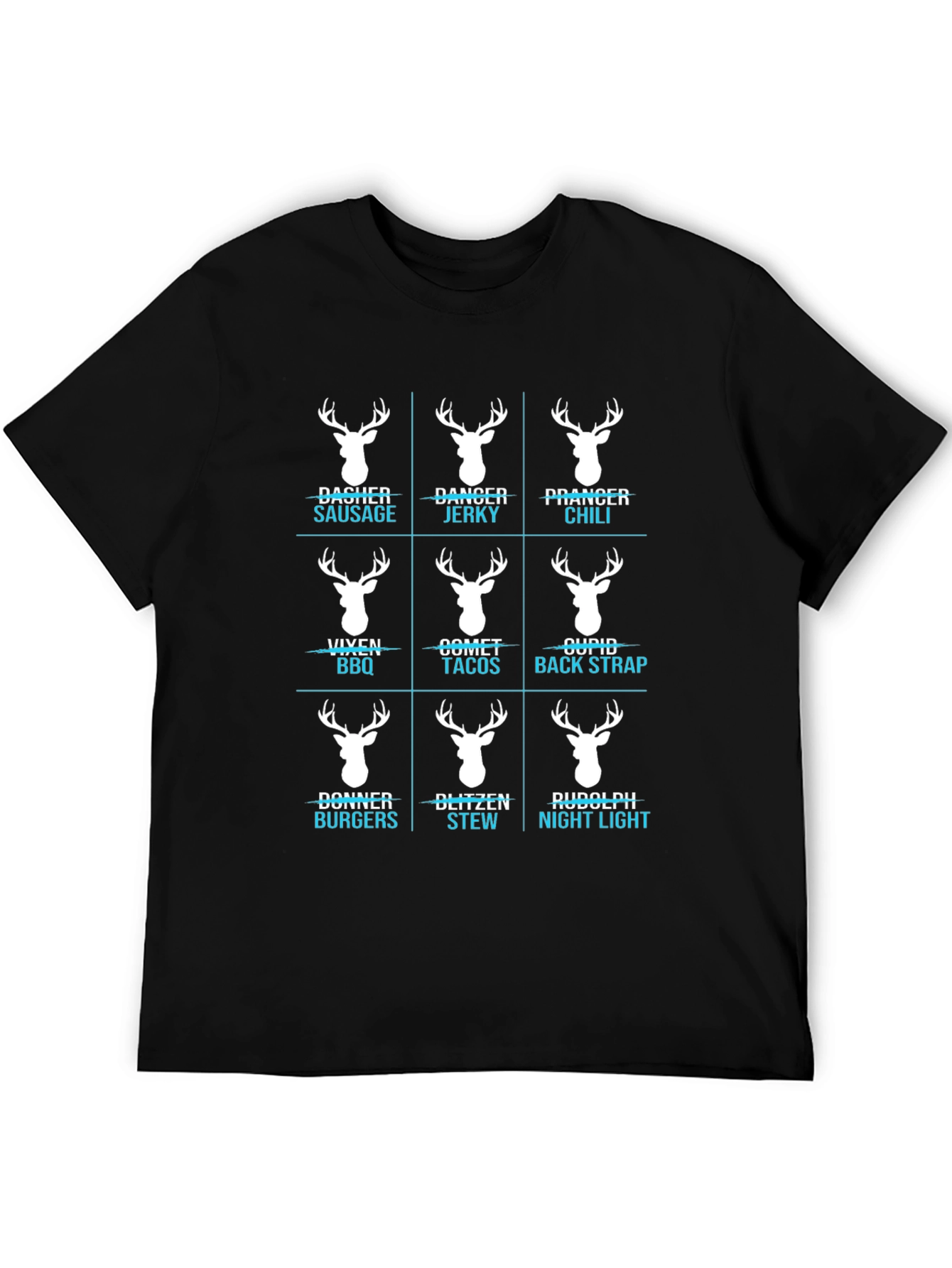 Funny Reindeer Meat Cuts T-Shirt