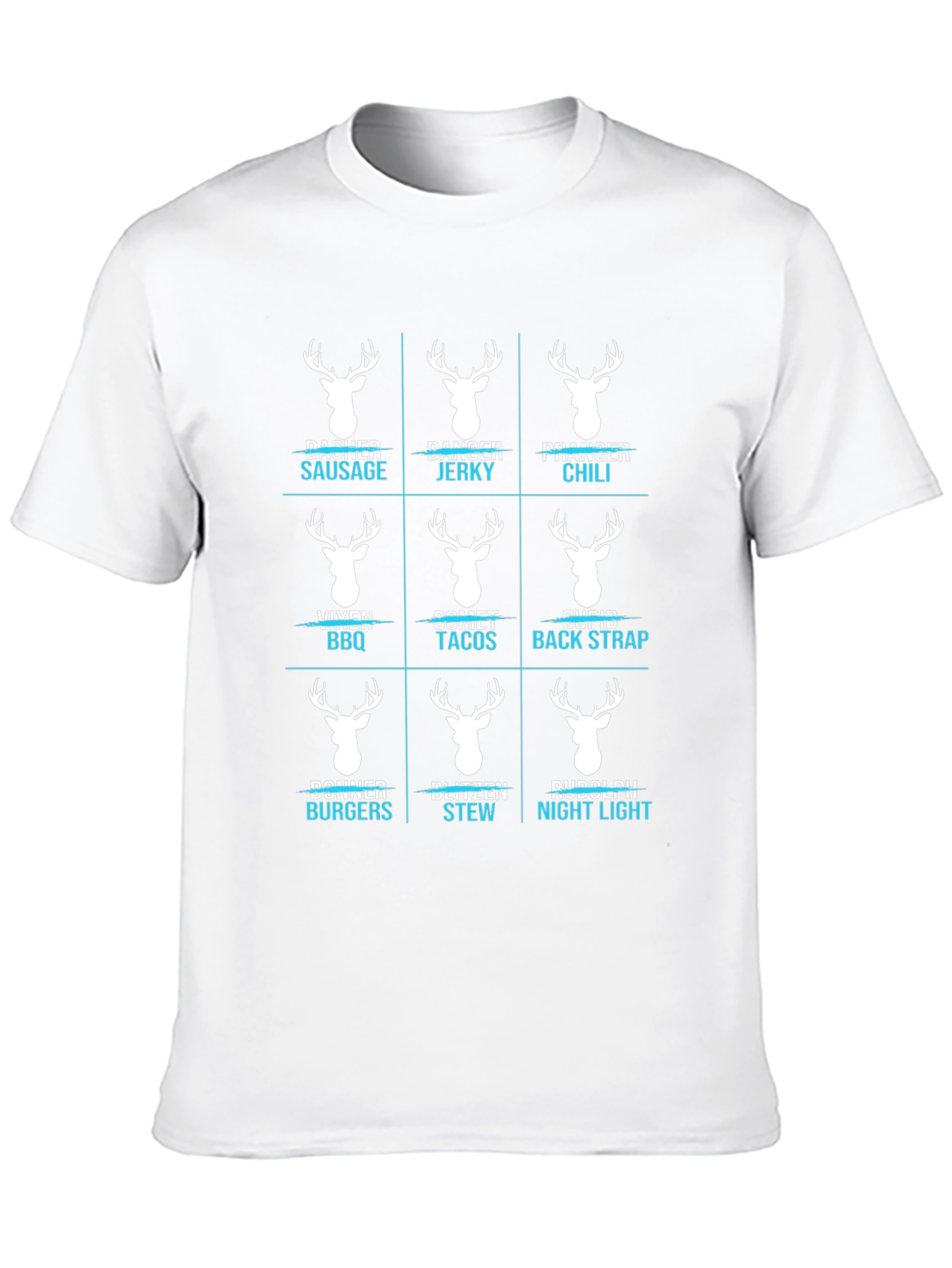 Funny Reindeer Meat Cuts T-Shirt
