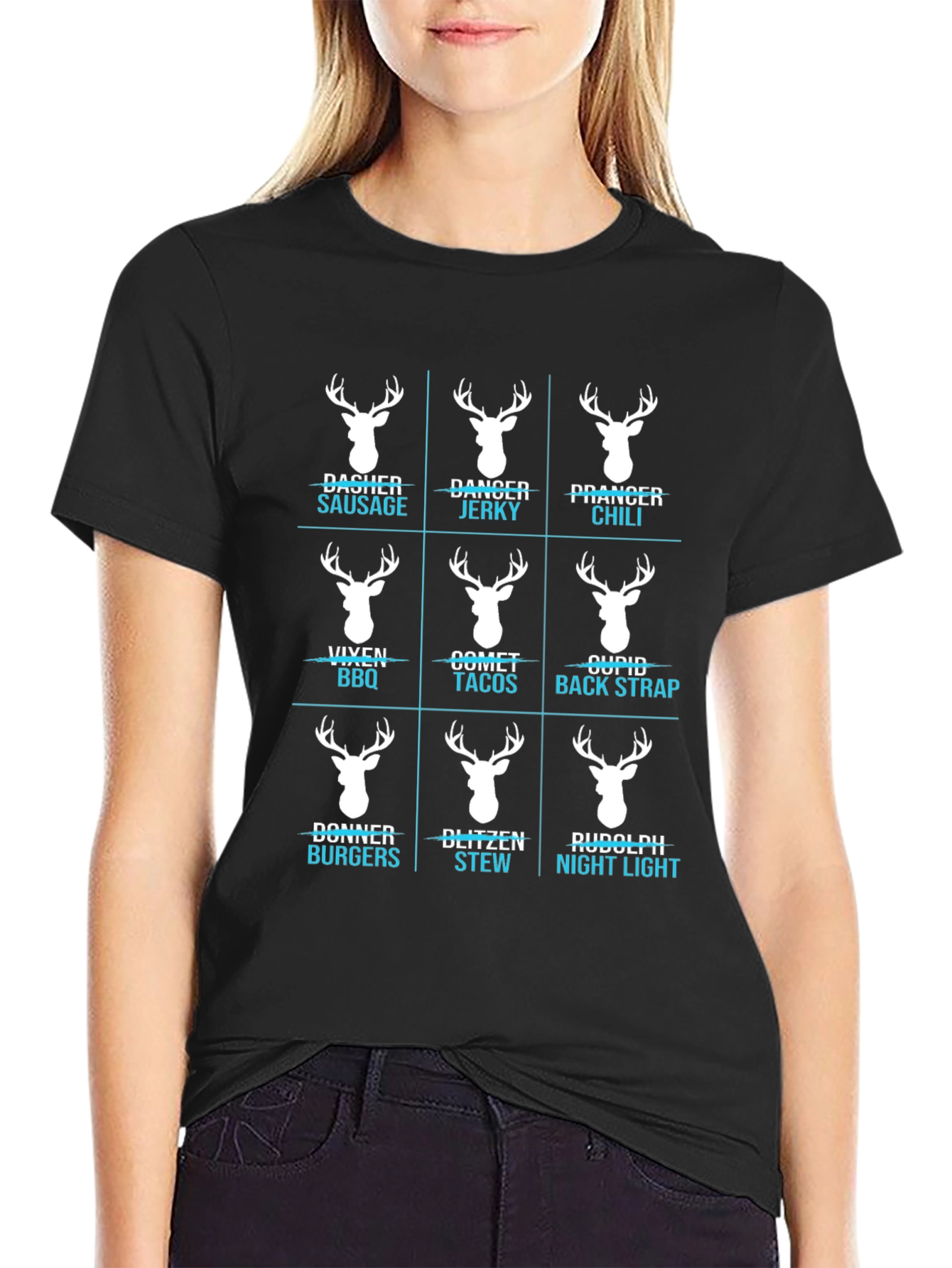 Funny Reindeer Meat Cuts T-Shirt