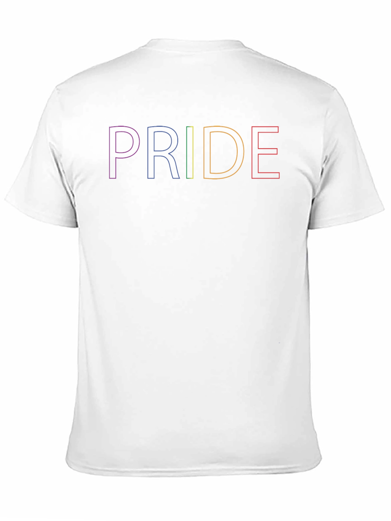 Pride Rainbow Outline Graphic T-Shirt