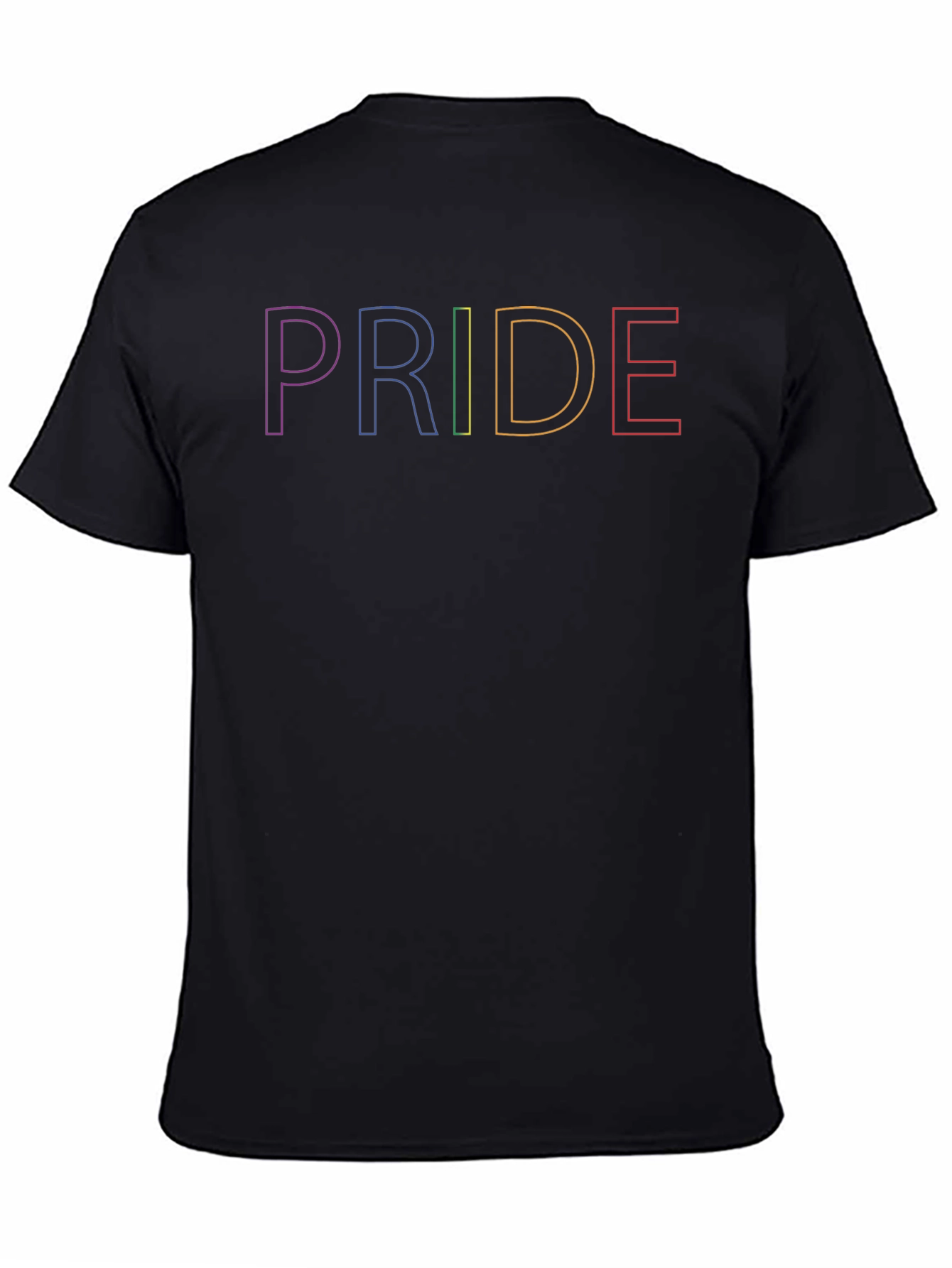 Pride Rainbow Outline Graphic T-Shirt