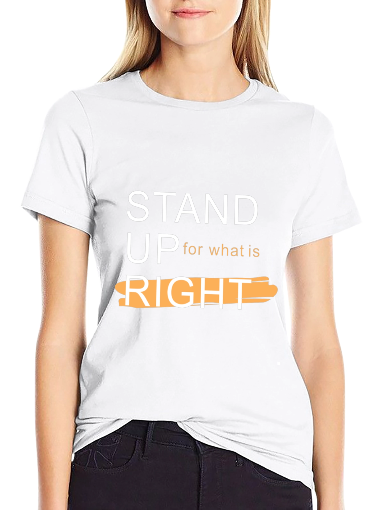 Stand Up For What Is Right Black T-Shirt