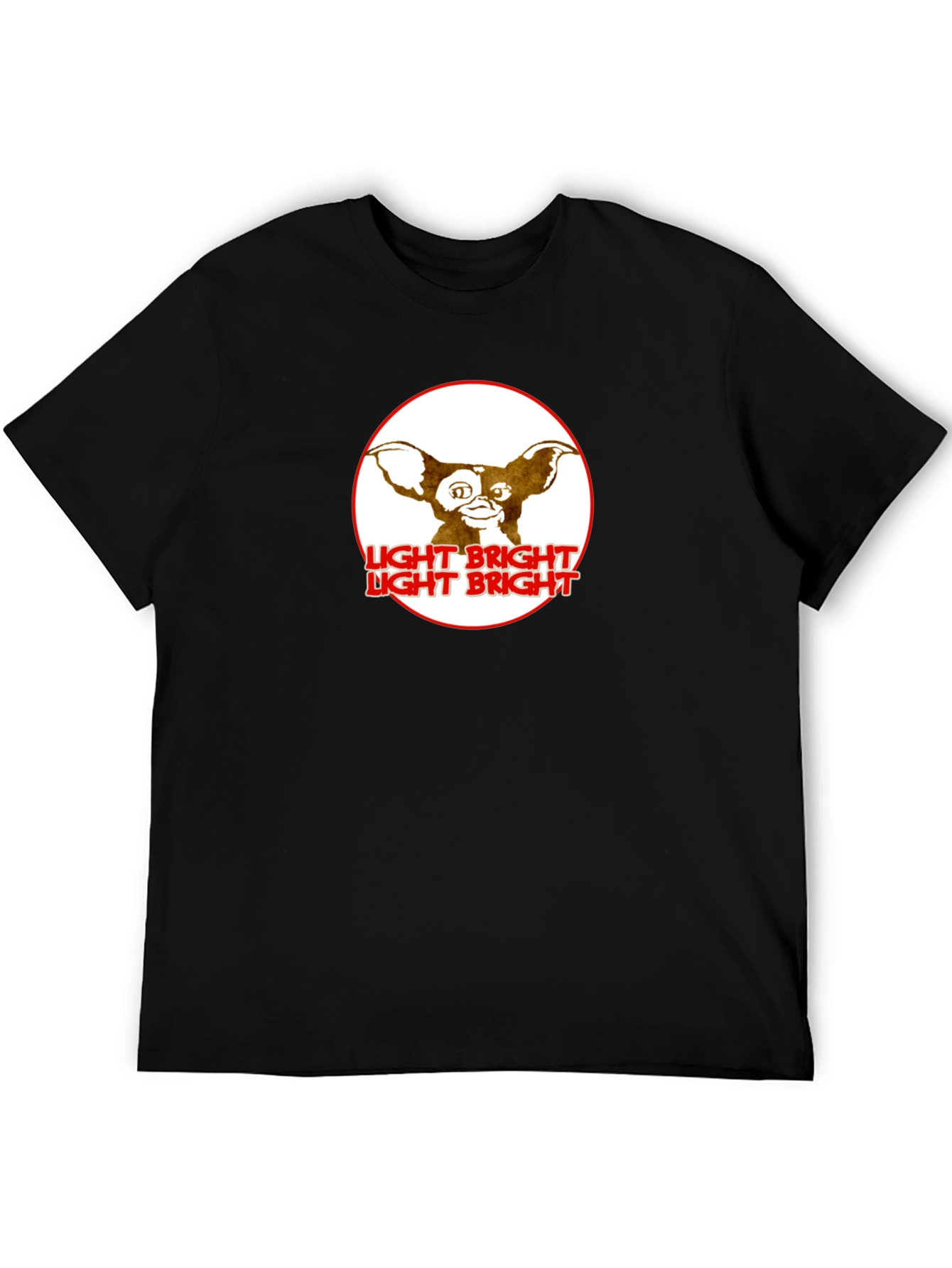 Gremlins Light Bright Graphic Black T-Shirt