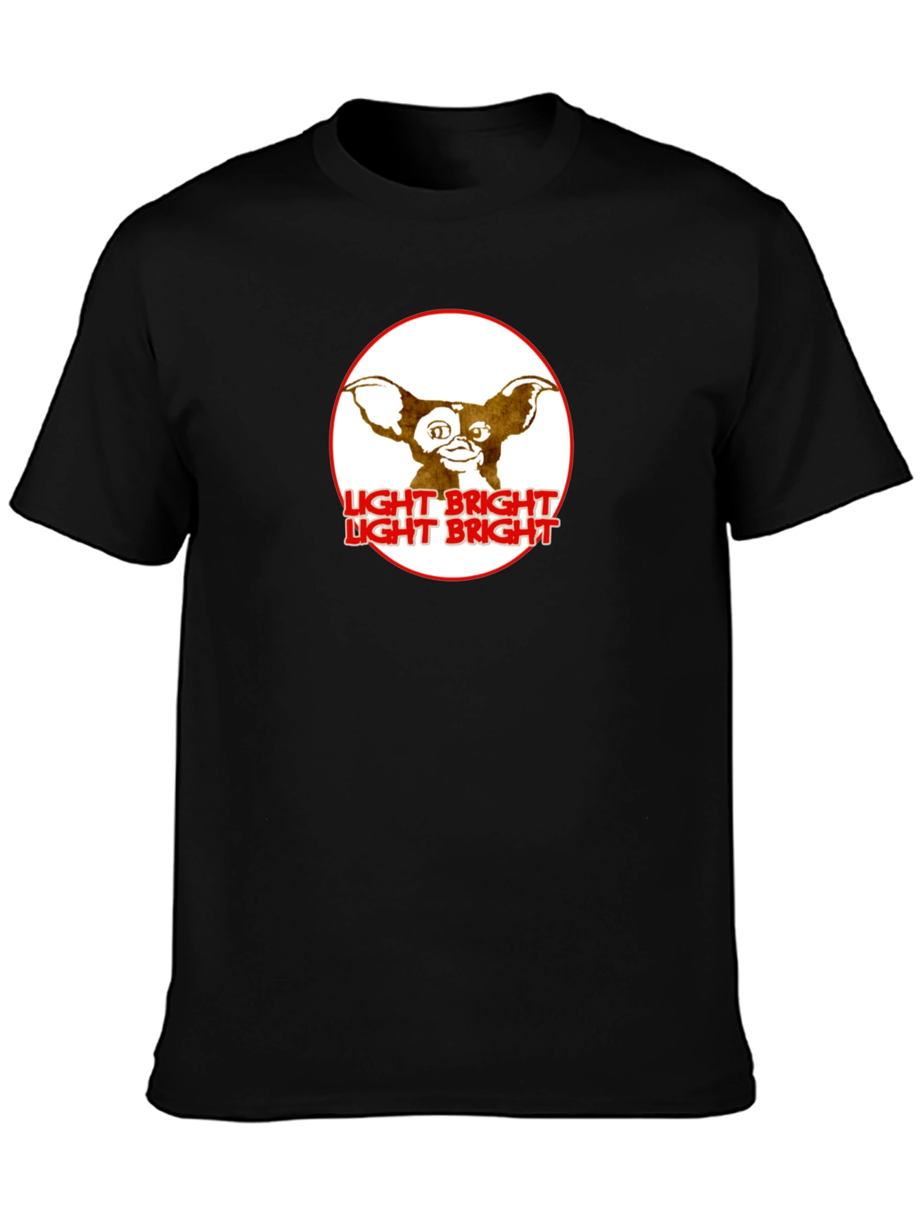 Gremlins Light Bright Graphic Black T-Shirt