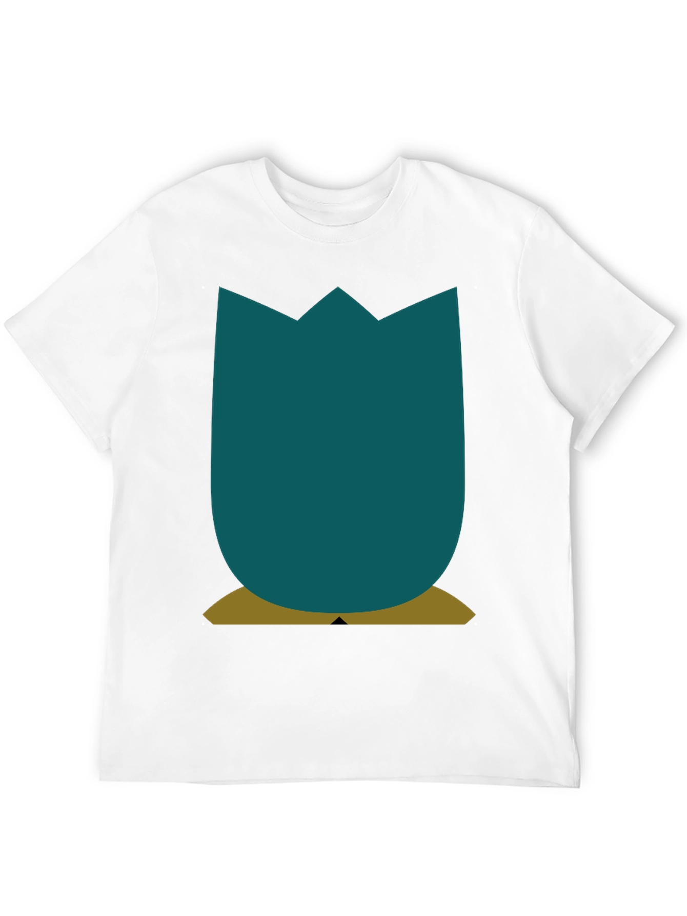 Minimalist Tulip Graphic Tee - Black