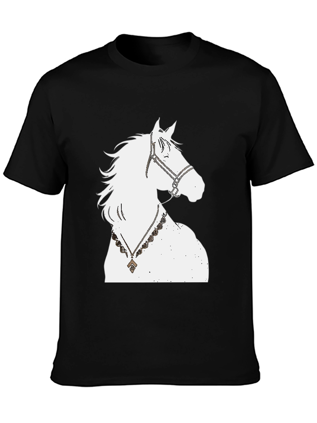 Horse Graphic Tee - Black