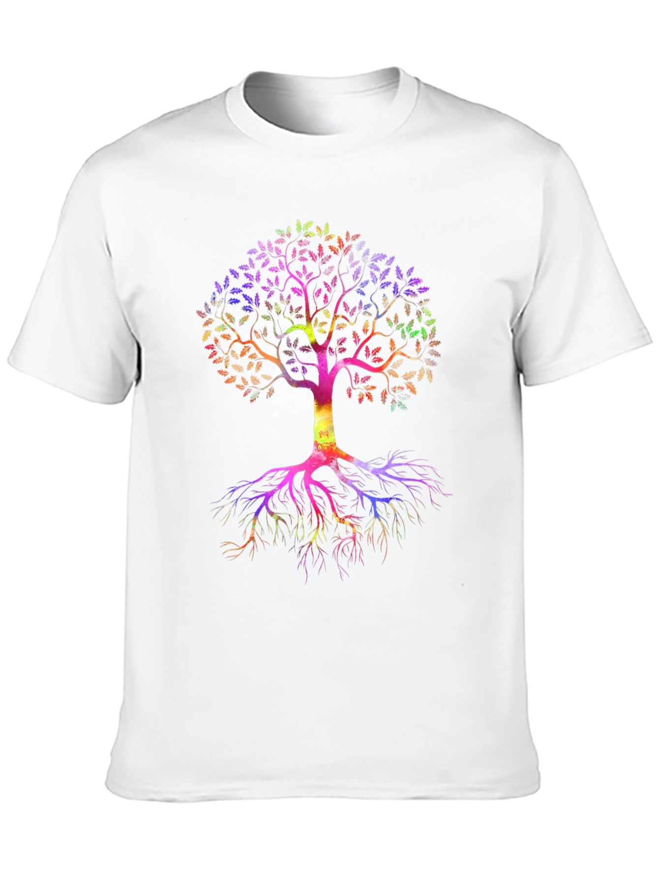 Rainbow Tree of Life Black T-Shirt