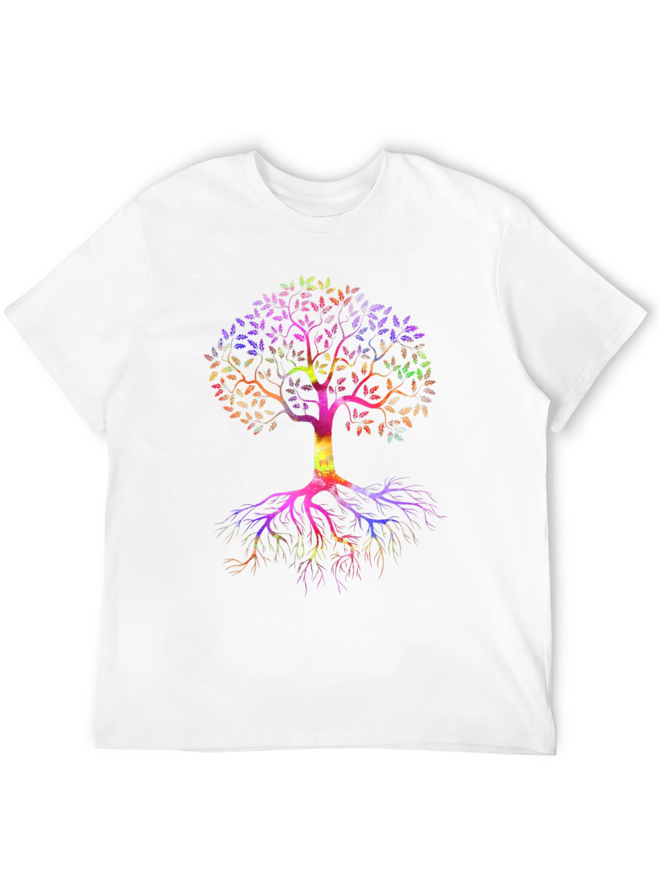 Rainbow Tree of Life Black T-Shirt