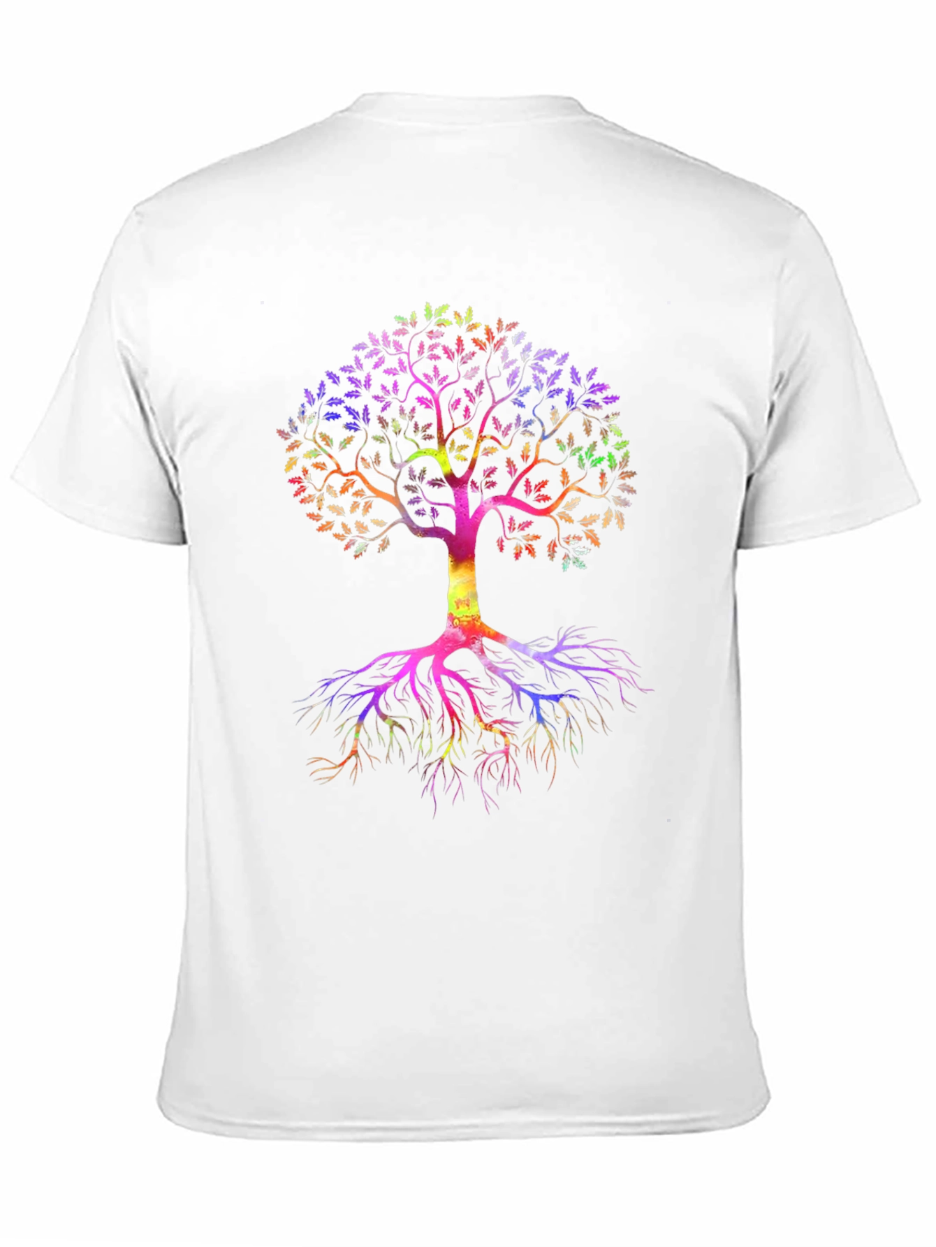 Rainbow Tree of Life Black T-Shirt