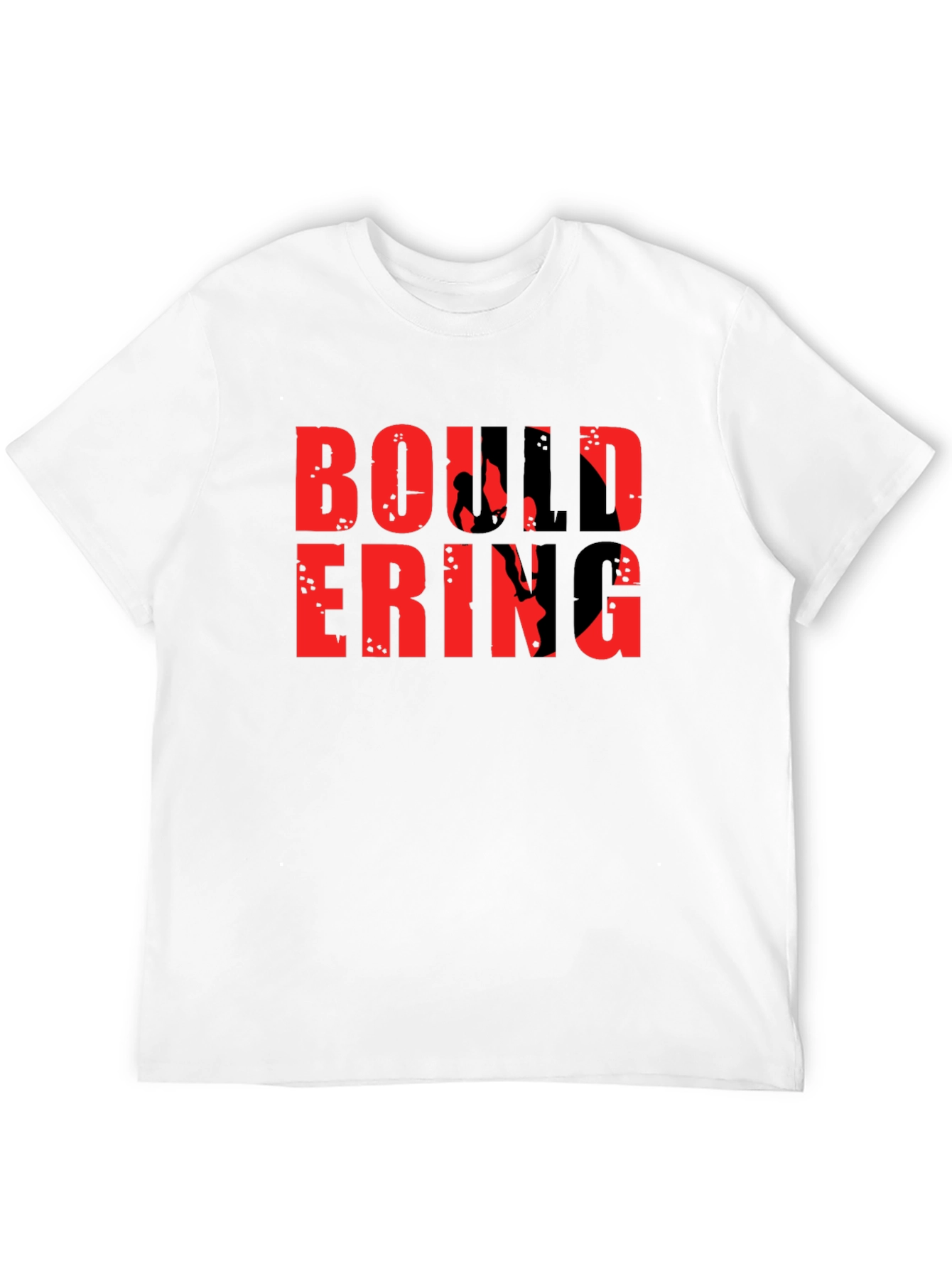 Bouldering Graphic T-Shirt - Black Cotton Climbing Tee