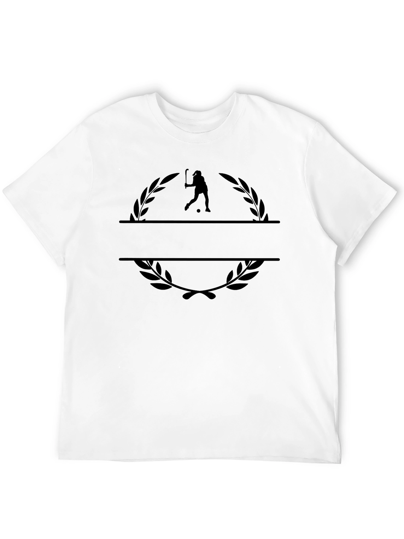 Stylish Black Tennis Graphic Tee