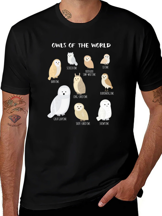 Owls of the World Graphic Tee