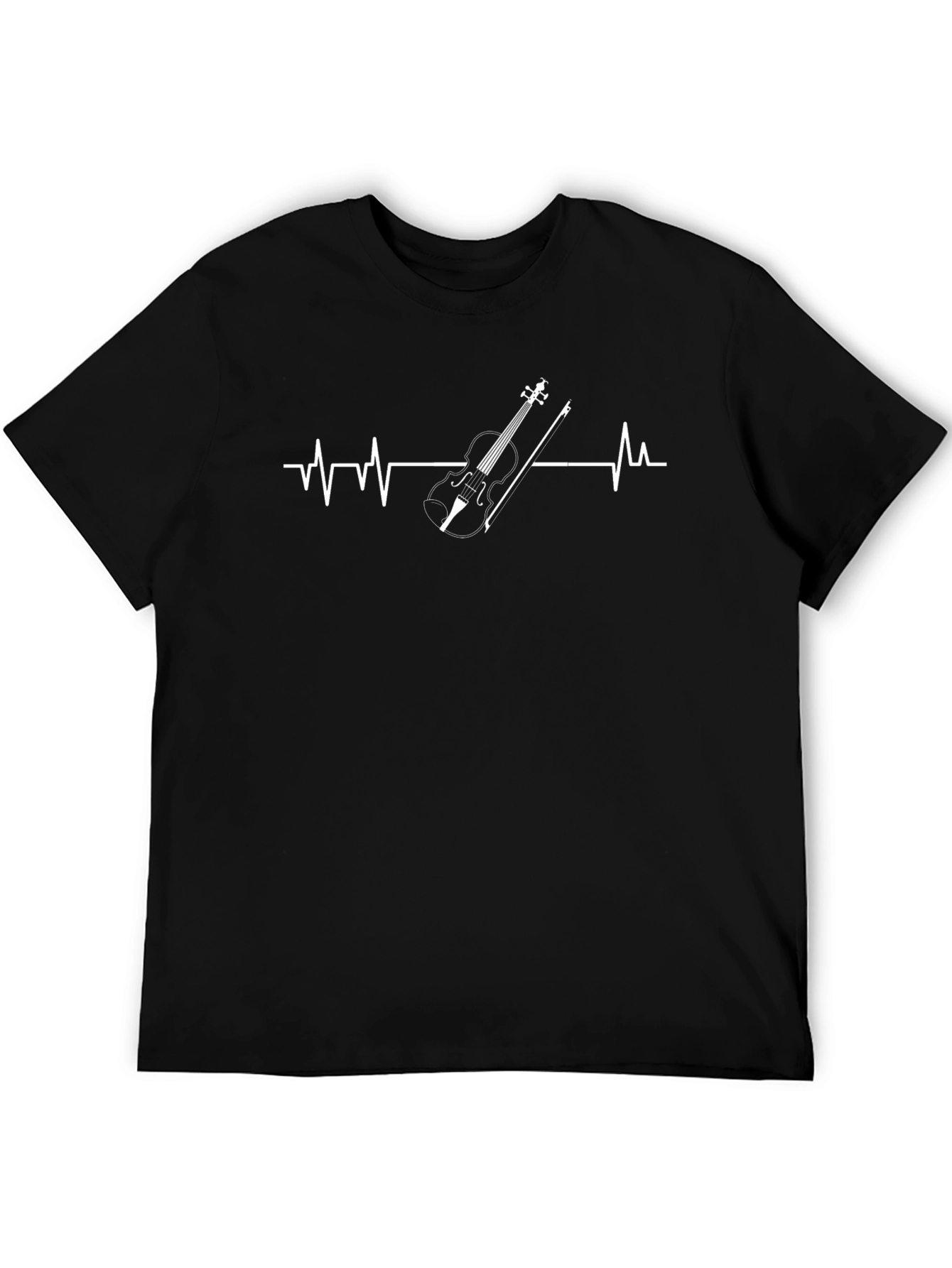 Violin Heartbeat Graphic Tee - Musicians Style