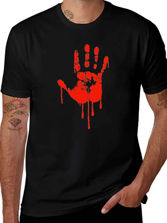 Bloody Handprint Graphic T-Shirt