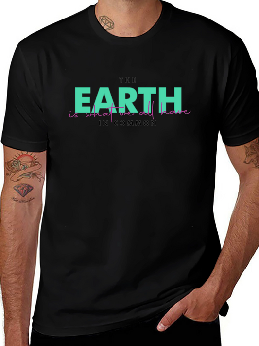 Earth Commonality Graphic Tee - Eco-Friendly Statement Shirt