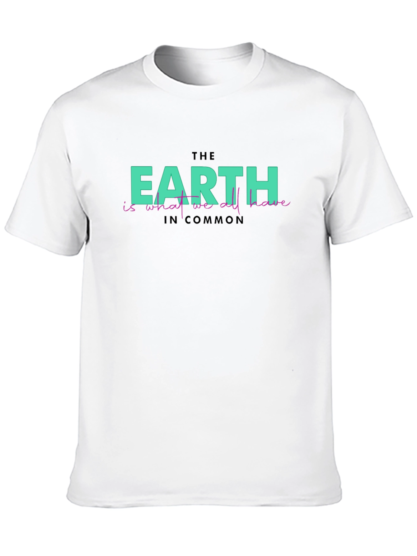 Earth Commonality Graphic Tee - Eco-Friendly Statement Shirt