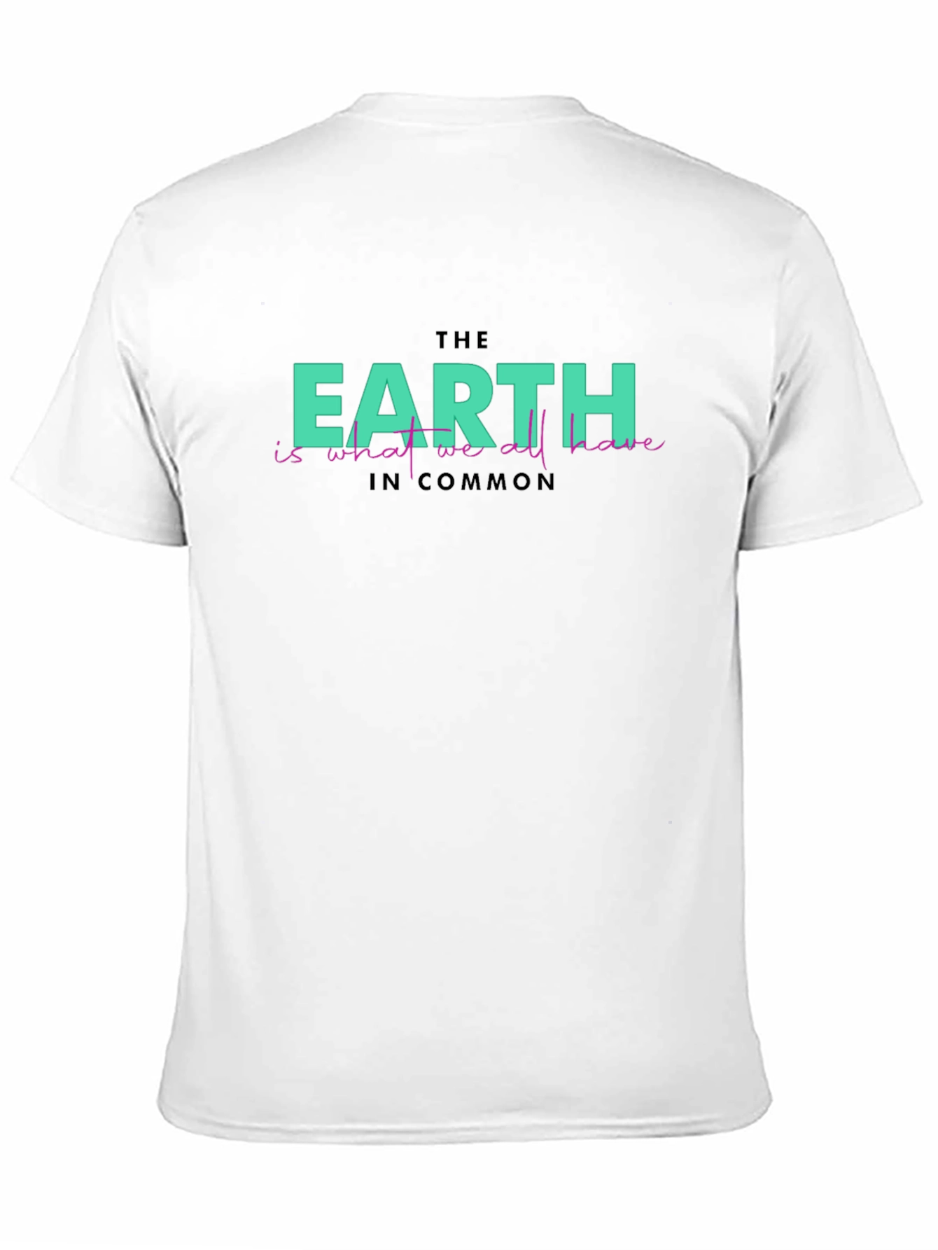 Earth Commonality Graphic Tee - Eco-Friendly Statement Shirt