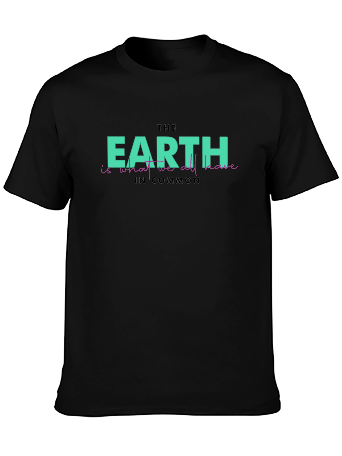Earth Commonality Graphic Tee - Eco-Friendly Statement Shirt