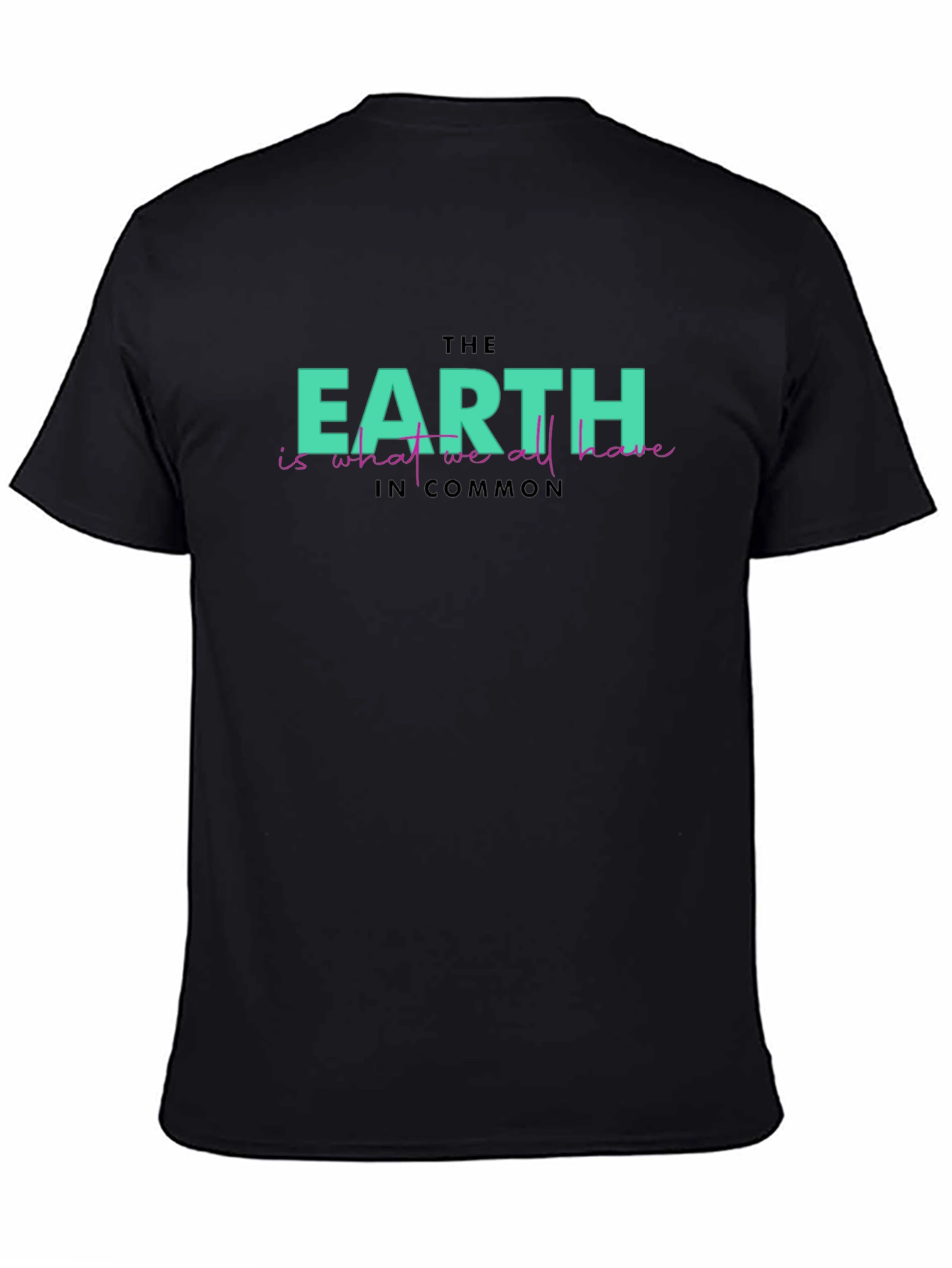 Earth Commonality Graphic Tee - Eco-Friendly Statement Shirt