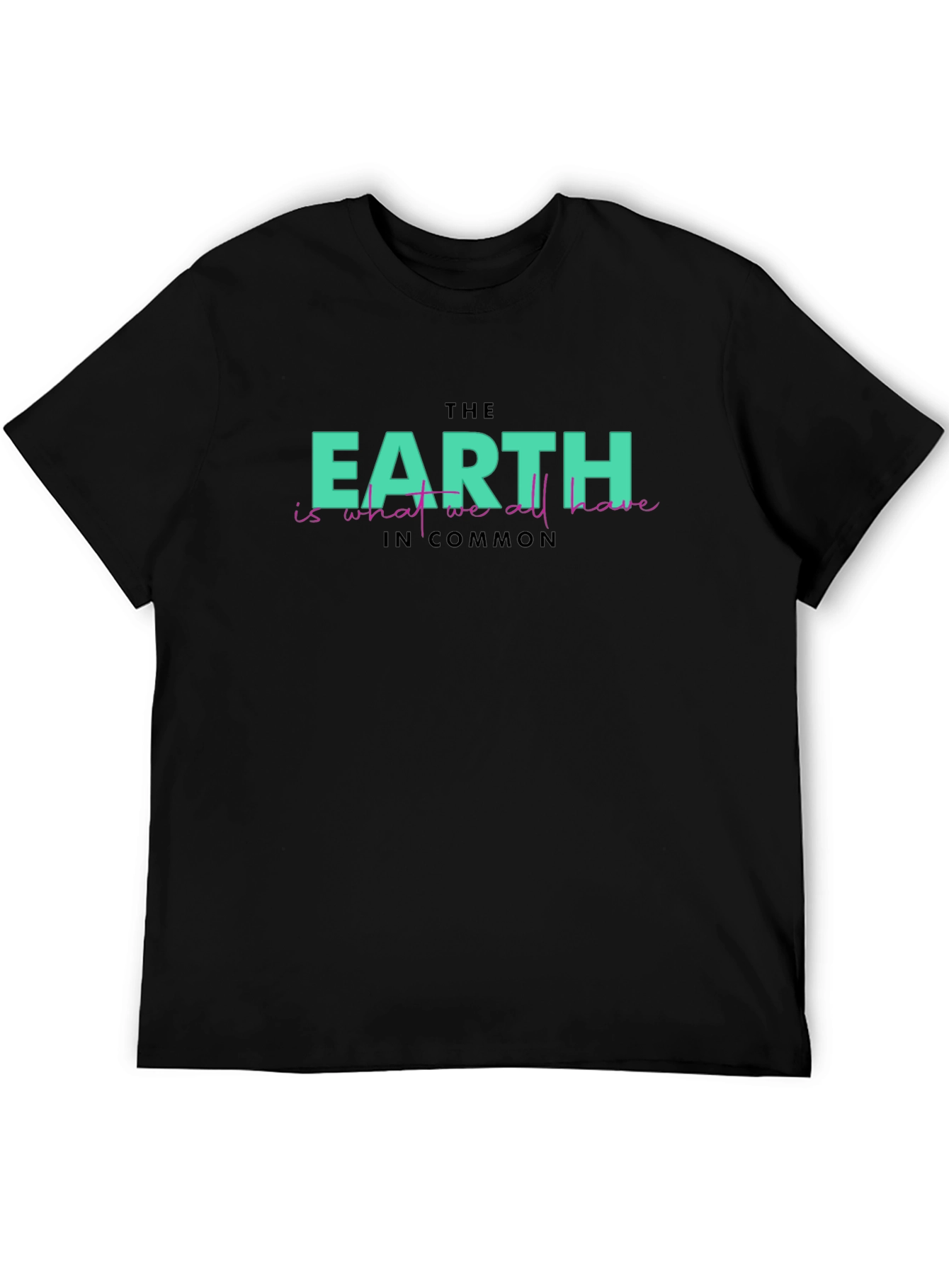 Earth Commonality Graphic Tee - Eco-Friendly Statement Shirt
