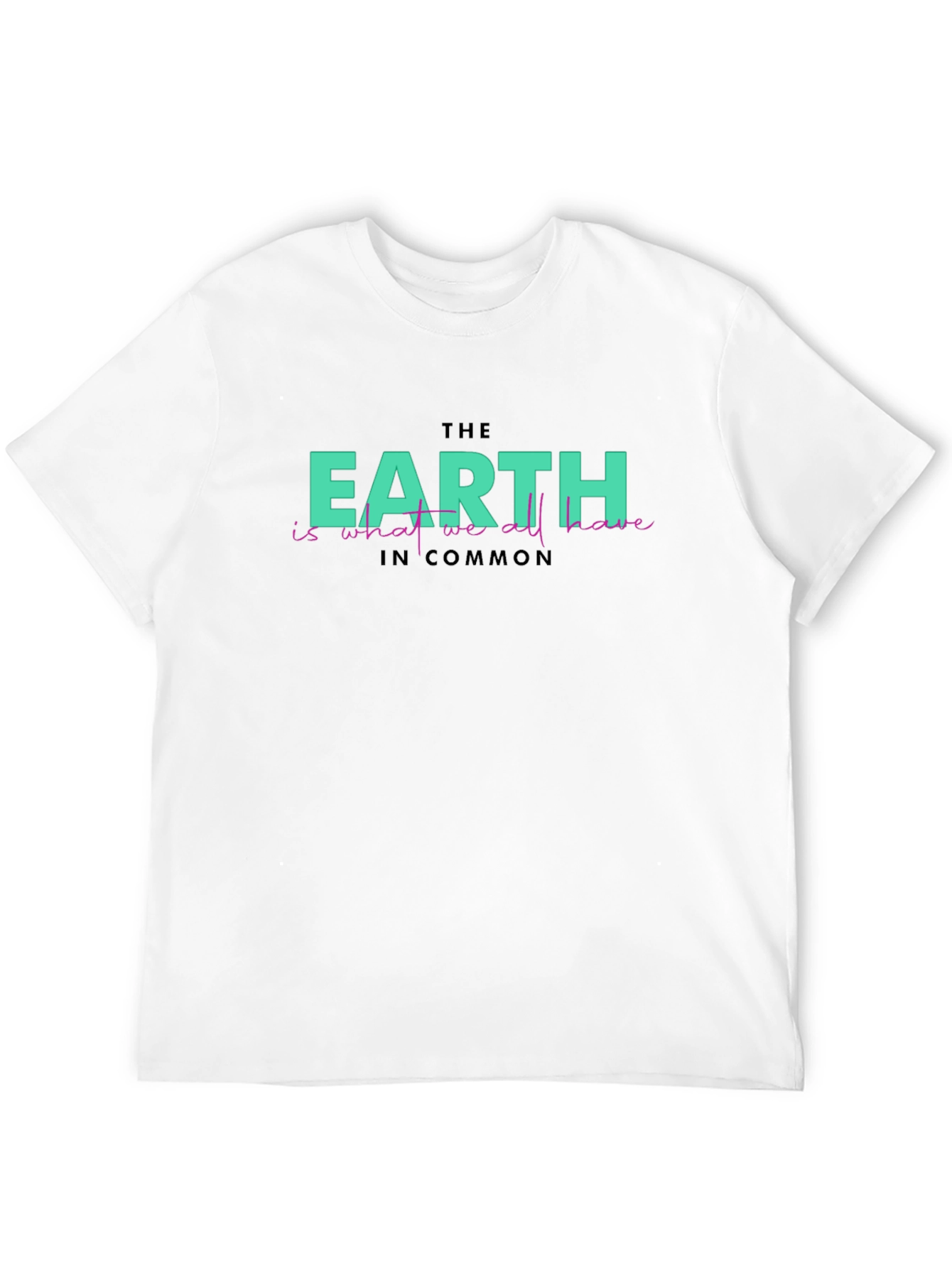 Earth Commonality Graphic Tee - Eco-Friendly Statement Shirt