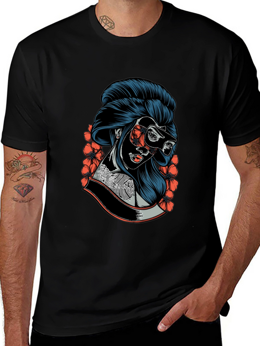 Cyber Geisha Graphic Tee - Unique Streetwear