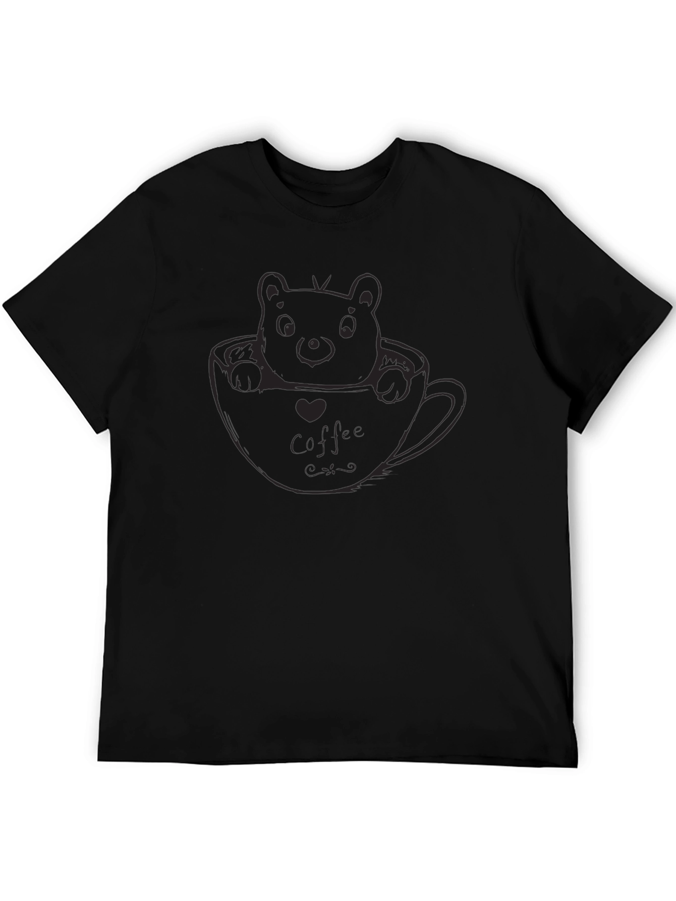 Cute Bear in Cup Graphic Tee