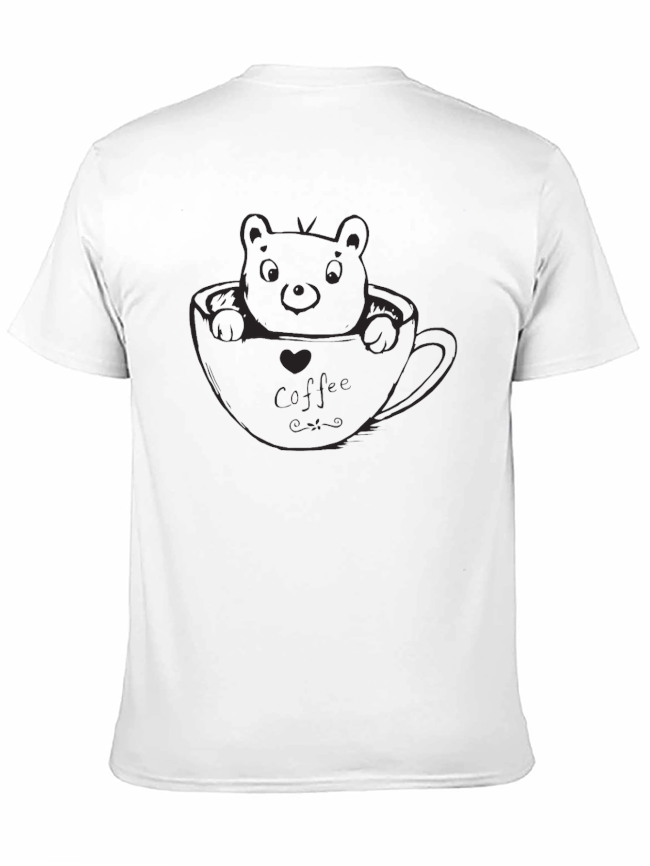 Cute Bear in Cup Graphic Tee