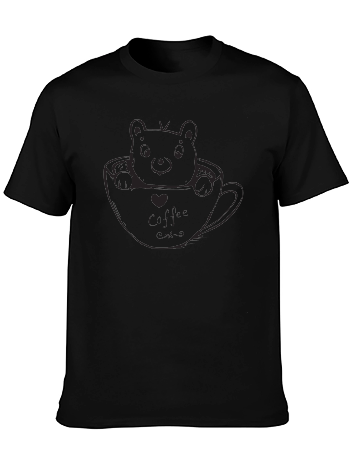 Cute Bear in Cup Graphic Tee