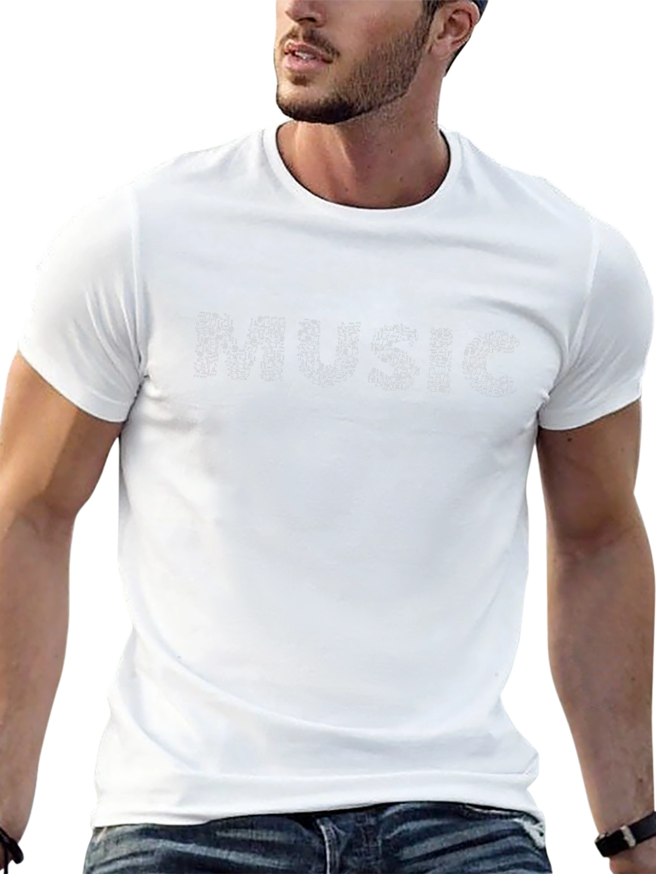 Music Notes Graphic T-Shirt