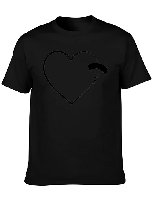 Skydive Heart T-Shirt - Black
