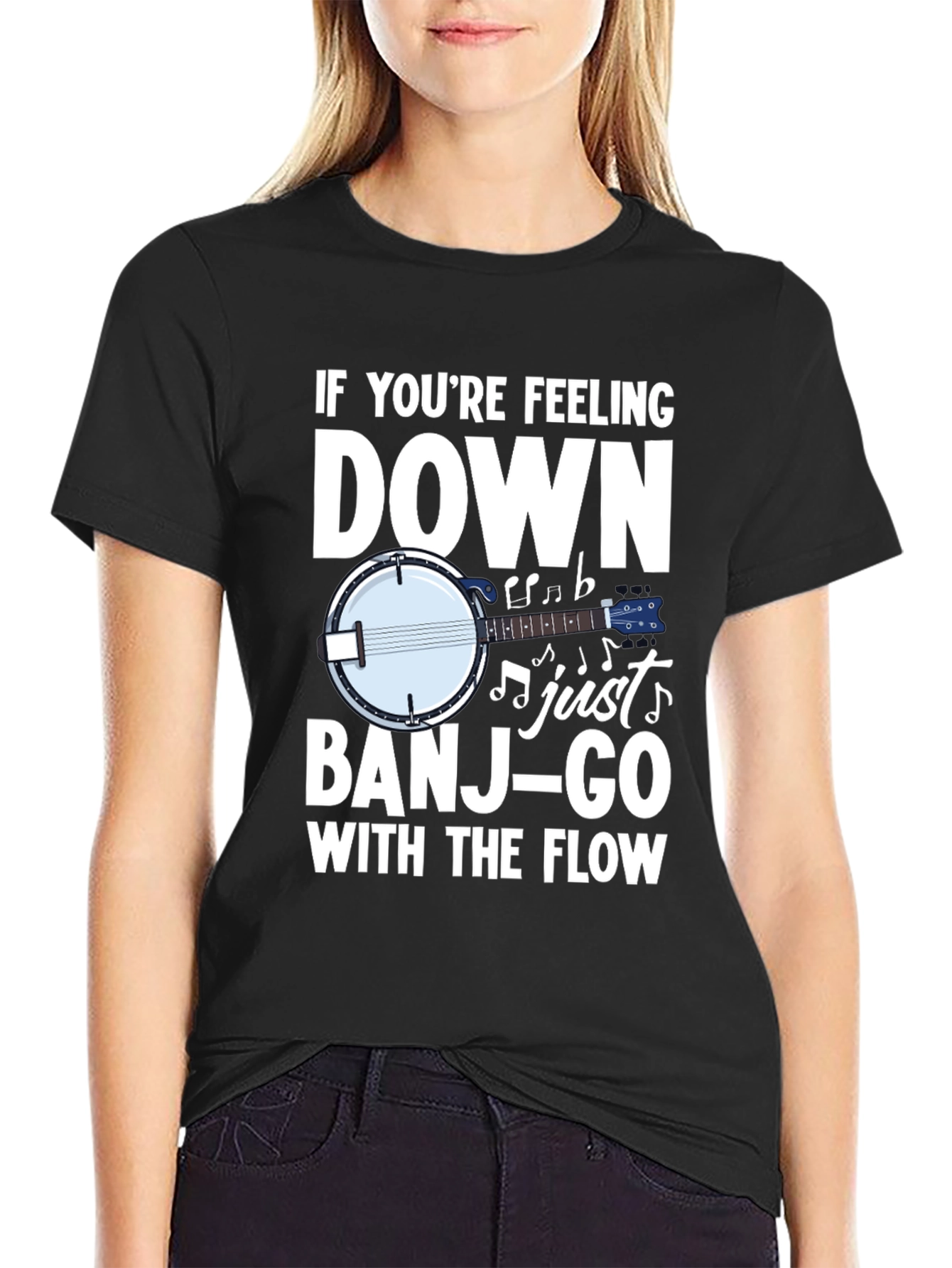 Banjo T-Shirt - If Youre Feeling Down Just Banjo-Go