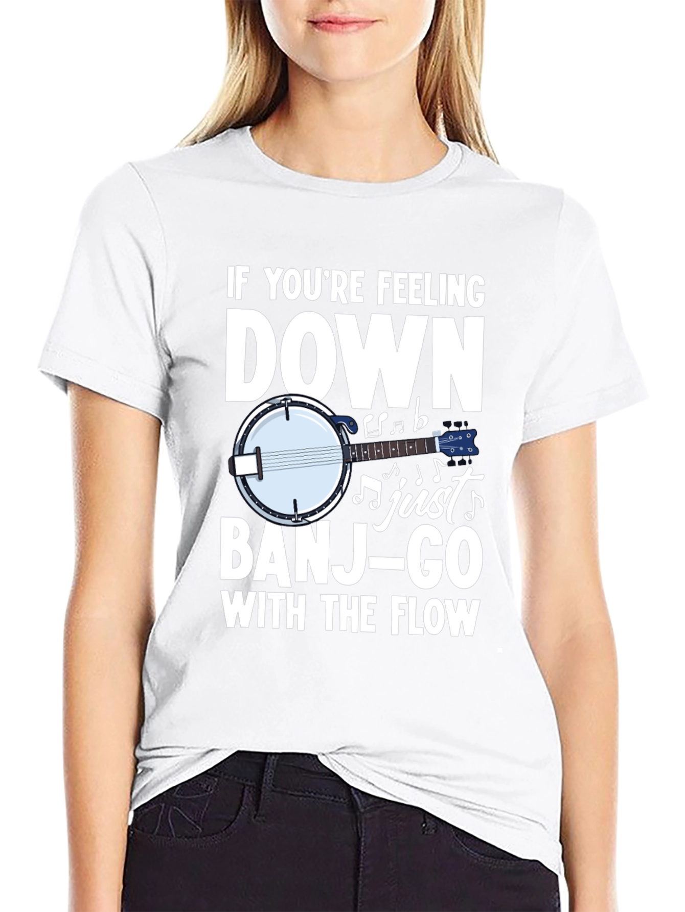 Banjo T-Shirt - If Youre Feeling Down Just Banjo-Go
